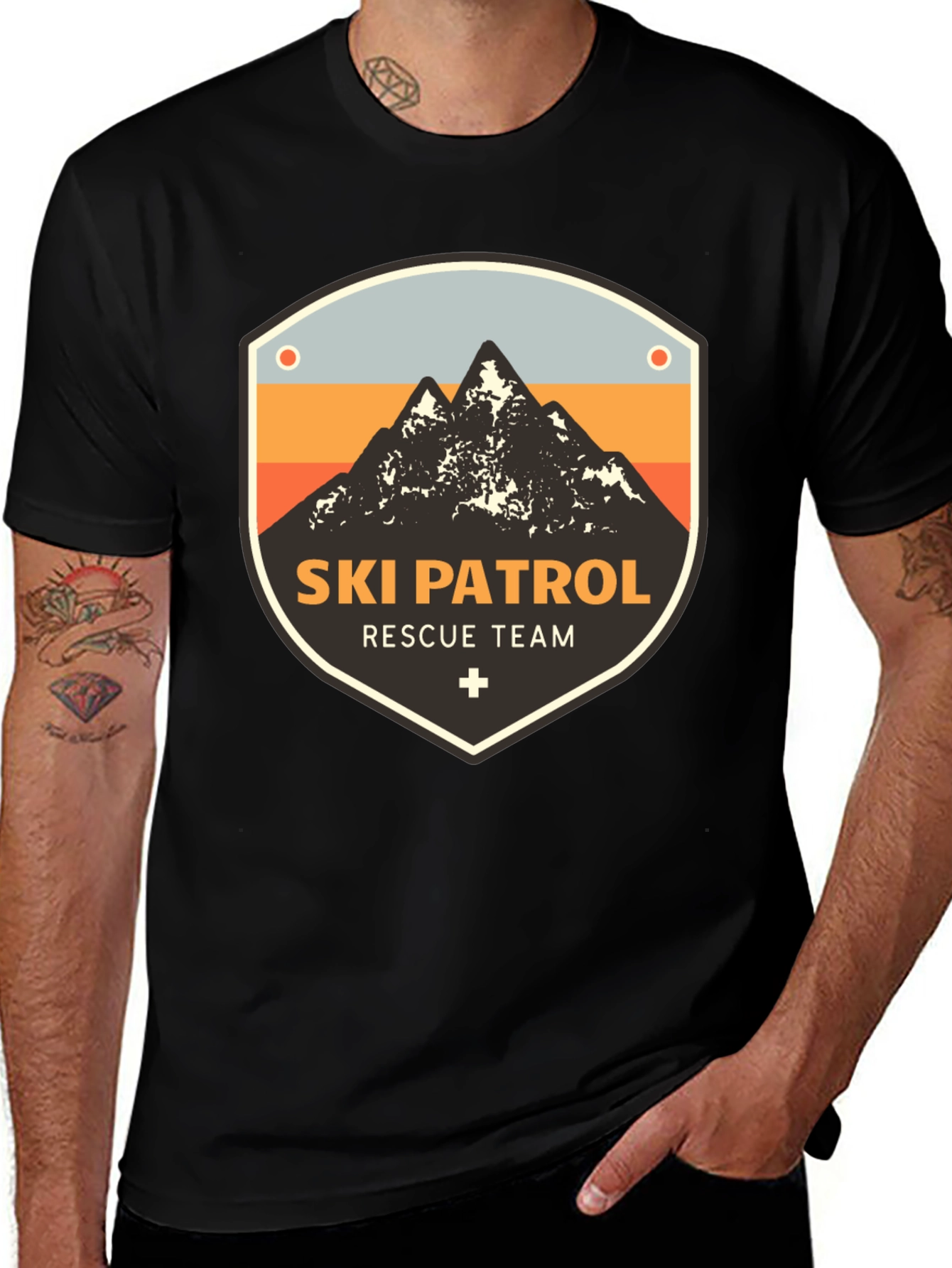 Ski Patrol Rescue Team Graphic T-Shirt