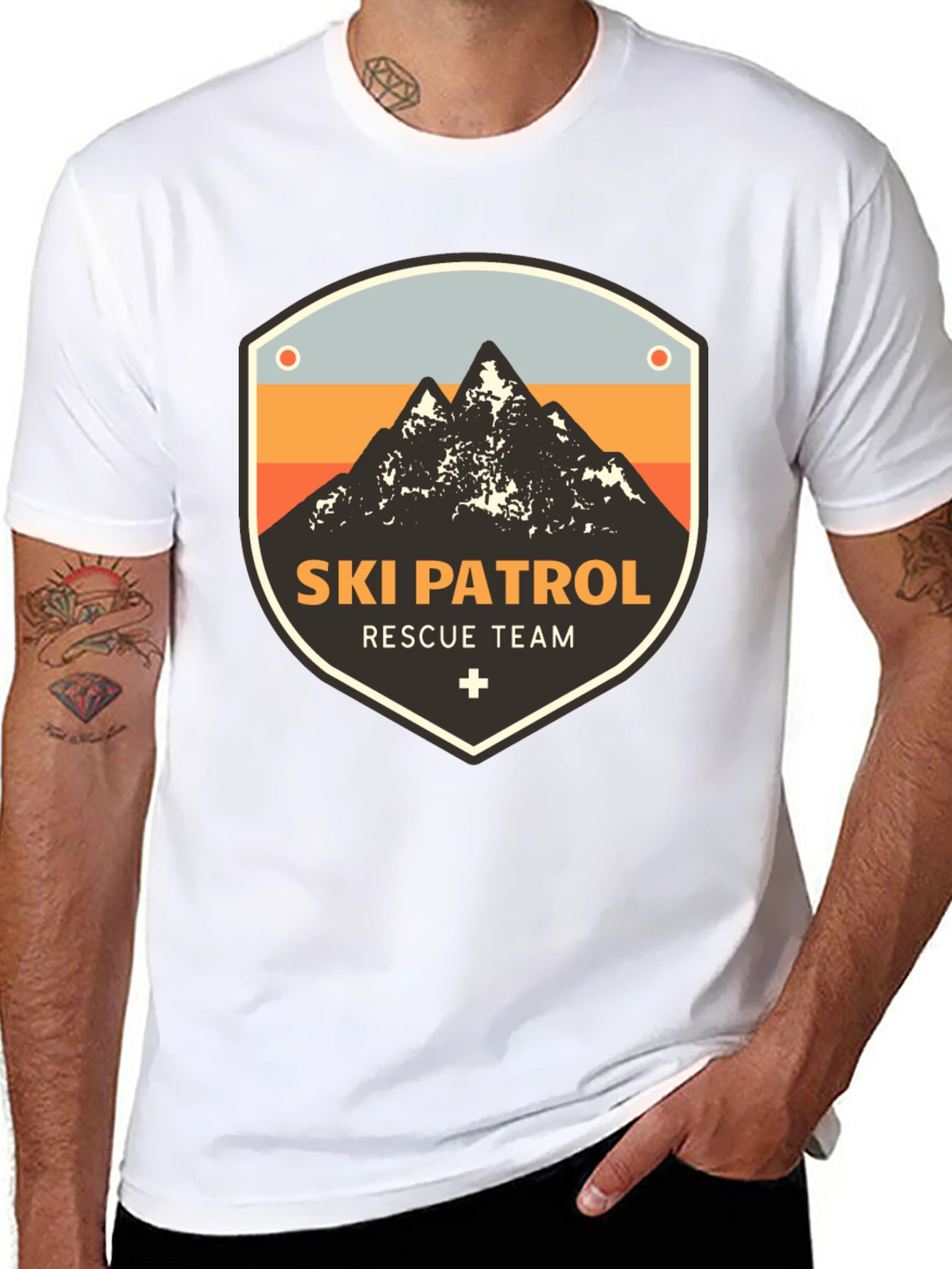 Ski Patrol Rescue Team Graphic T-Shirt