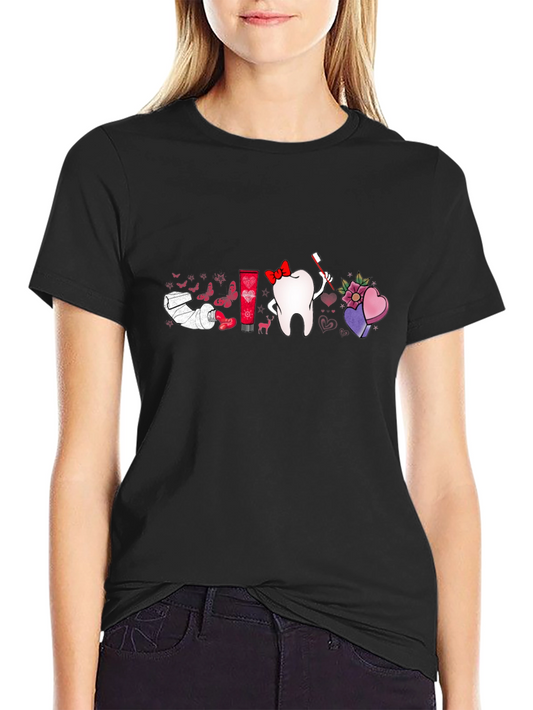 Dental Valentines Day Graphic T-Shirt