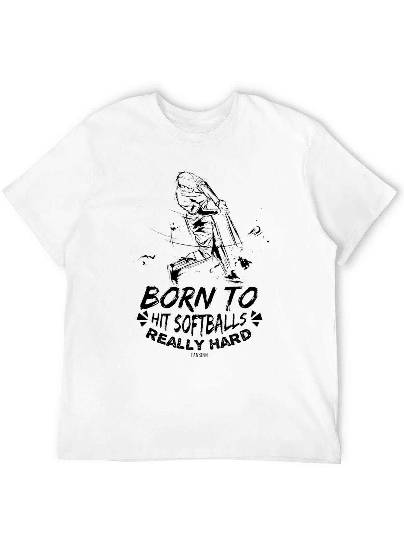 Born To Hit Softballs T-Shirt