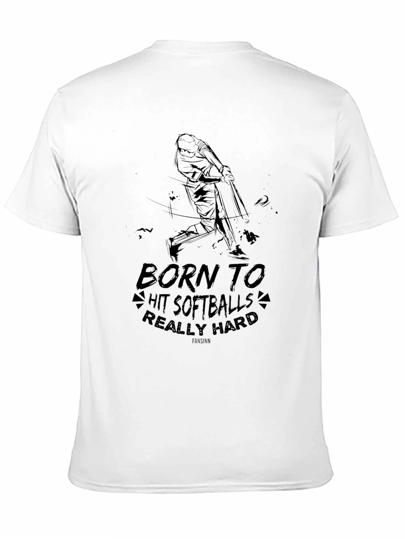 Born To Hit Softballs T-Shirt