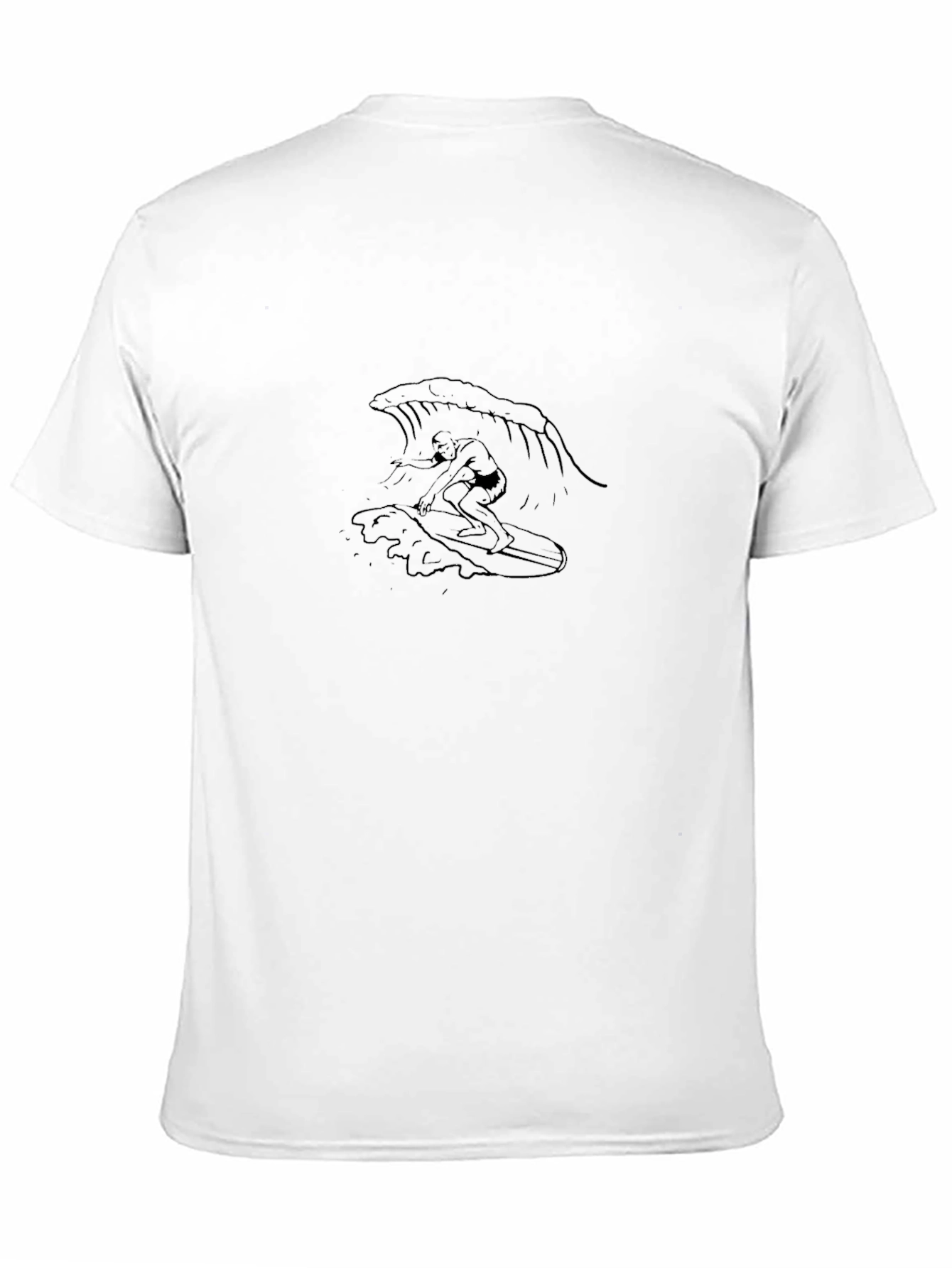 Black Wave Surfer Graphic Tee