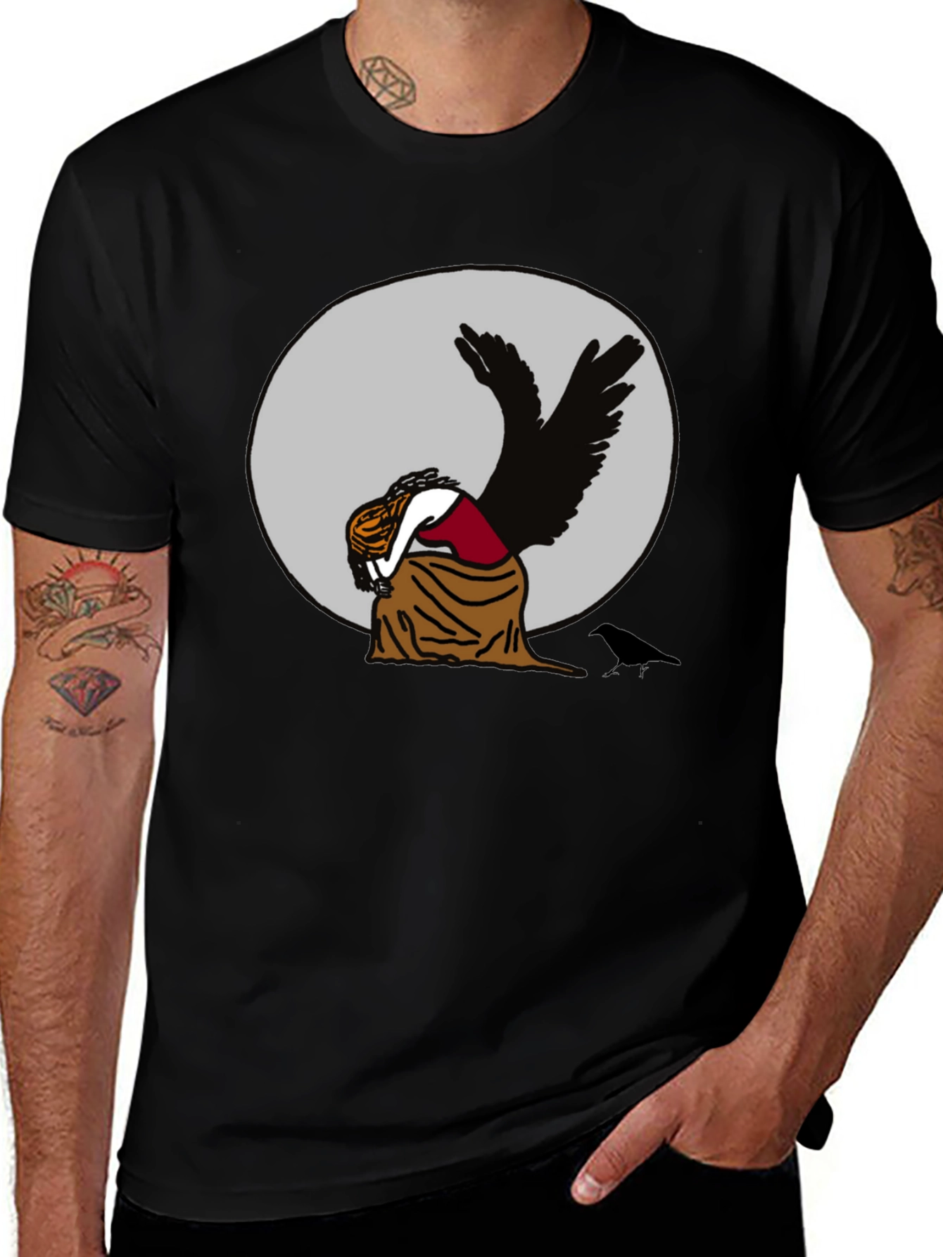Ravens Embrace T-Shirt - Unique Graphic Tee