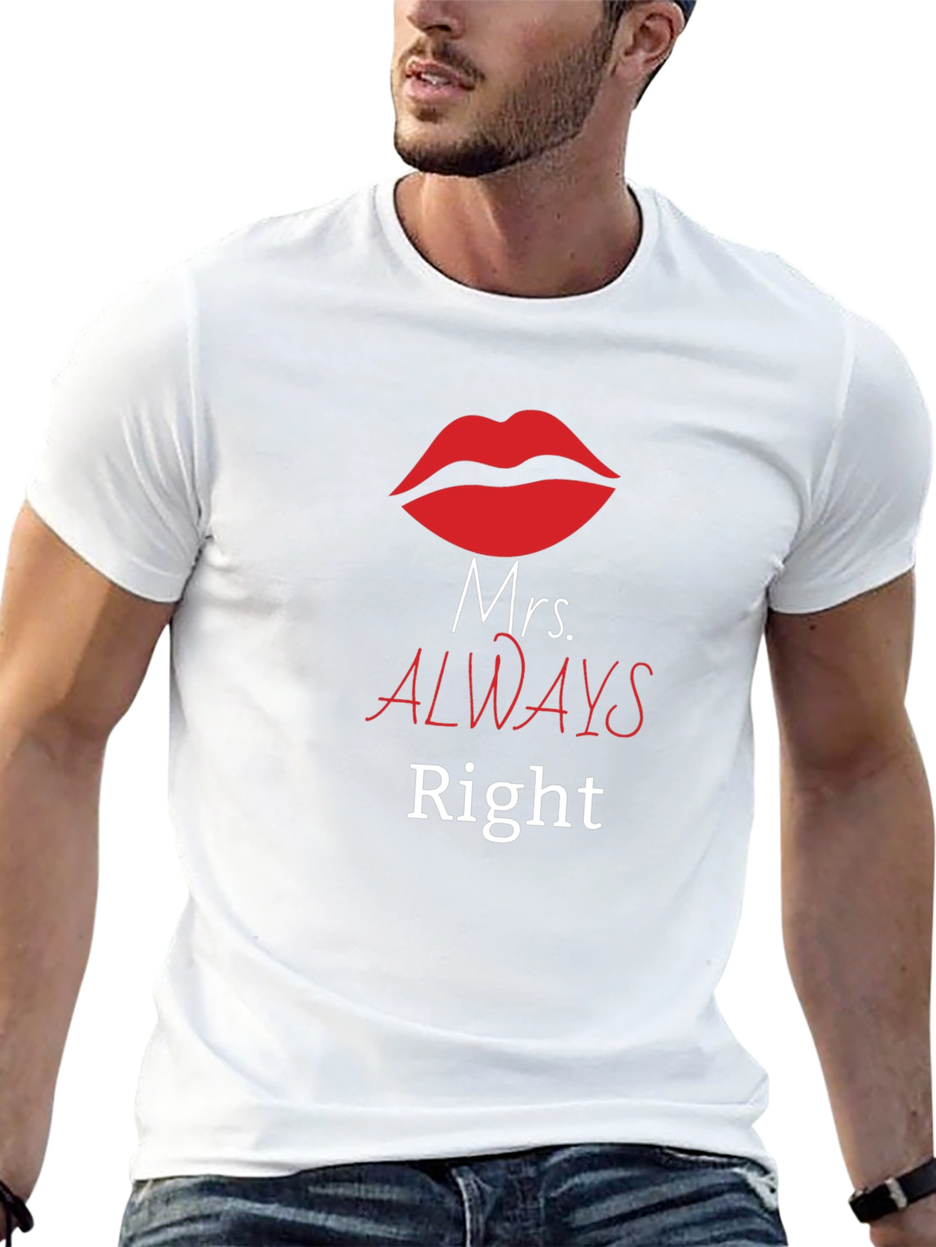 Mrs. Always Right Graphic Tee - Husband Gift