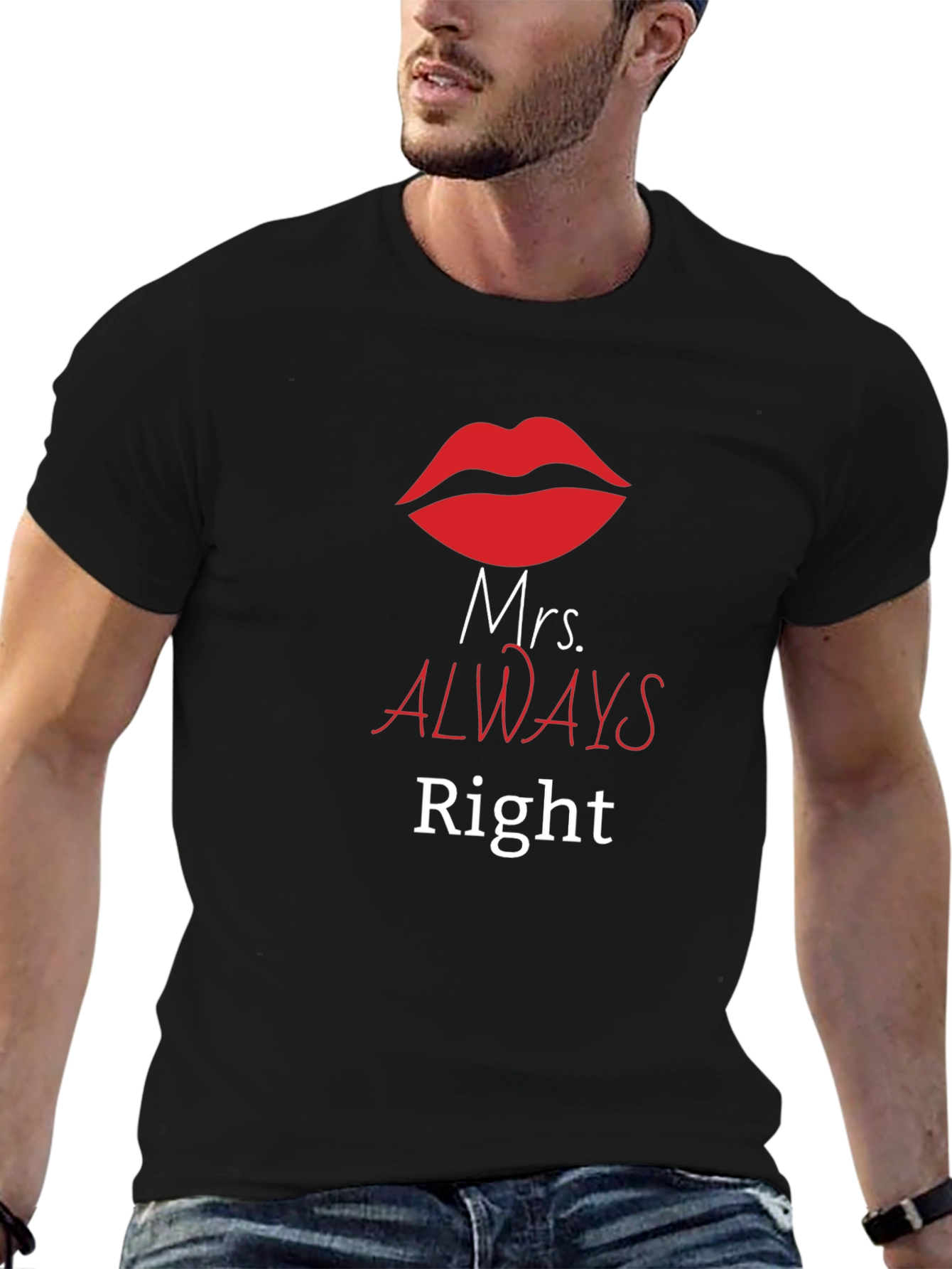 Mrs. Always Right Graphic Tee - Husband Gift