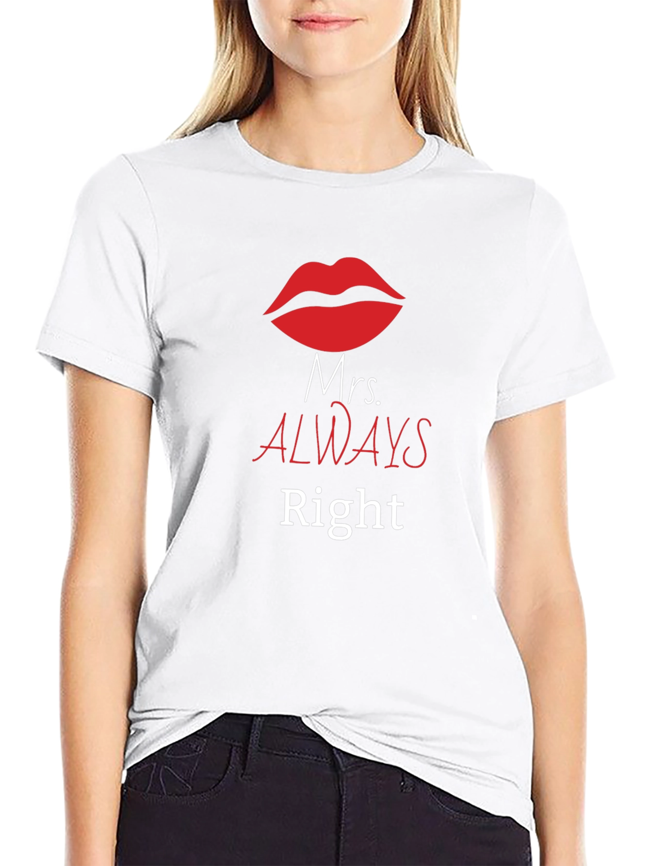 Mrs. Always Right Graphic Tee - Husband Gift