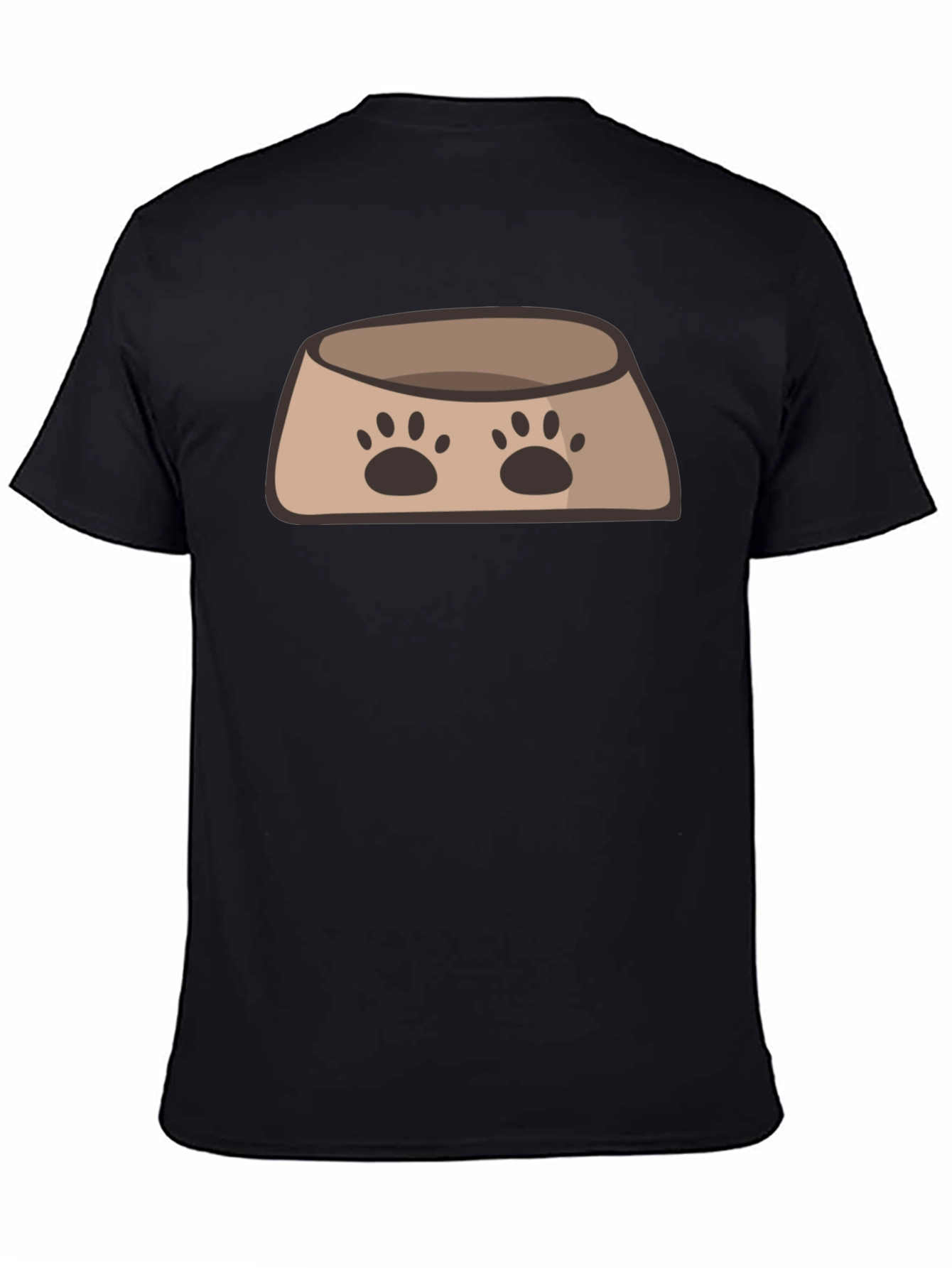 Dog Bowl Graphic T-Shirt - Cute Pet Lover Tee