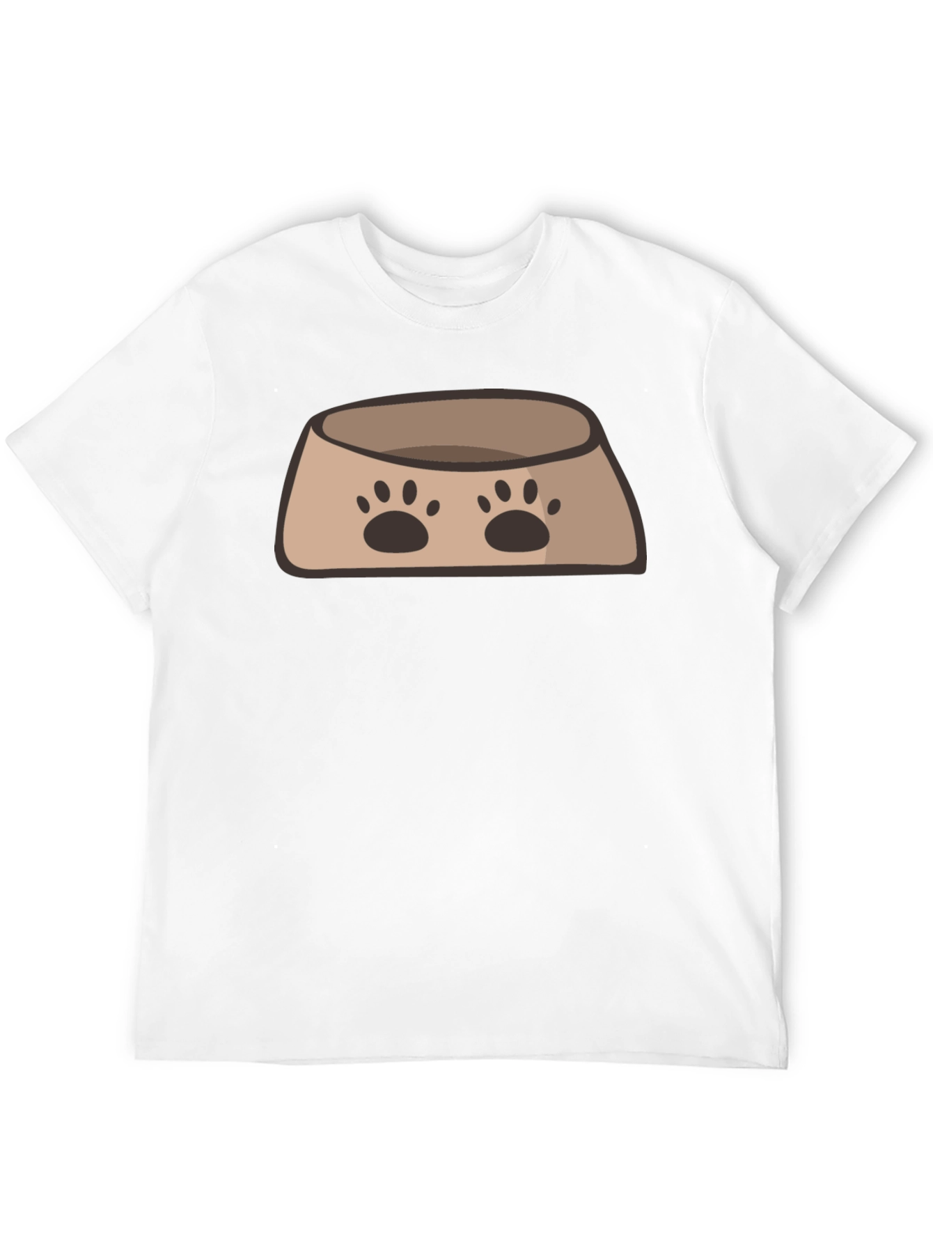 Dog Bowl Graphic T-Shirt - Cute Pet Lover Tee