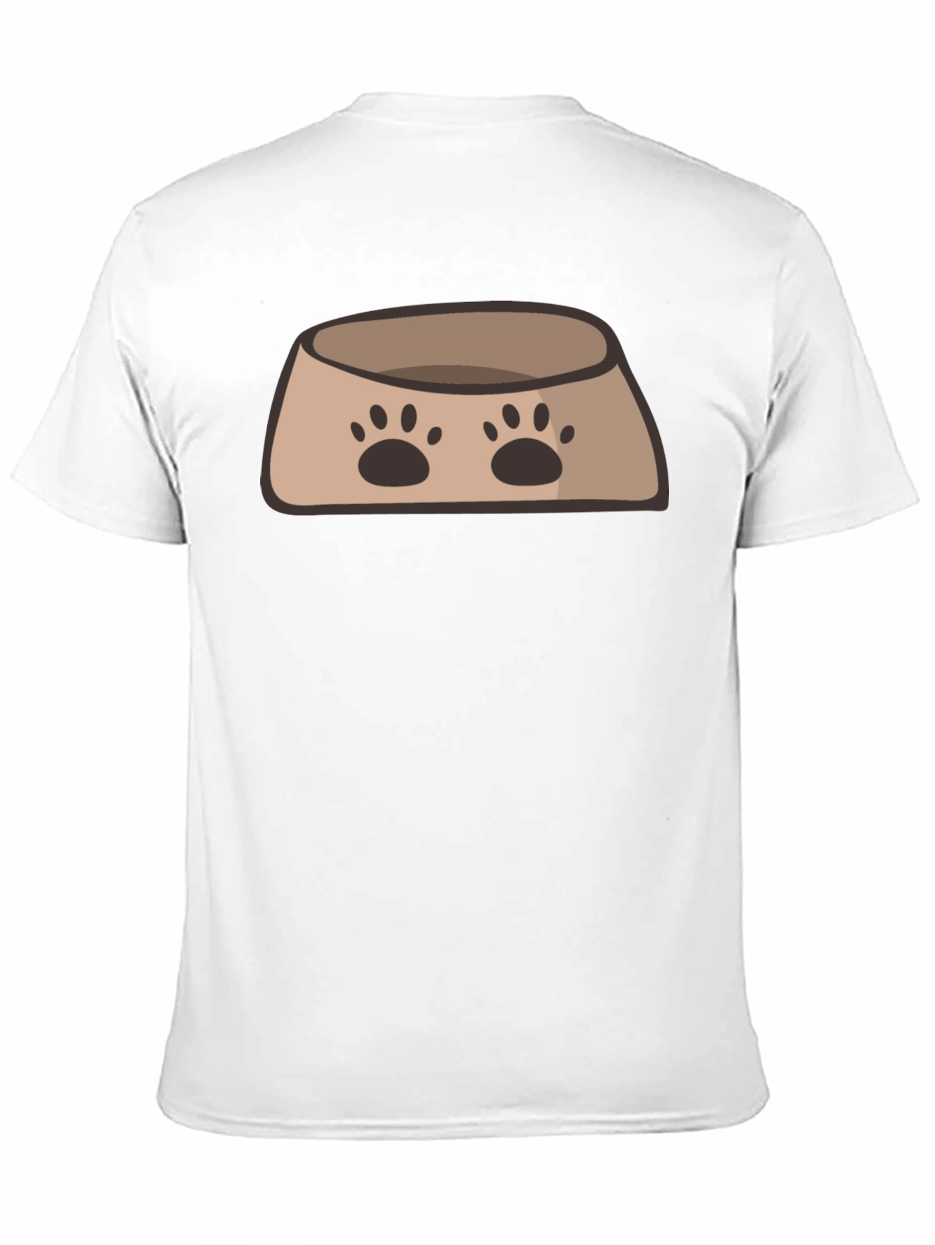 Dog Bowl Graphic T-Shirt - Cute Pet Lover Tee