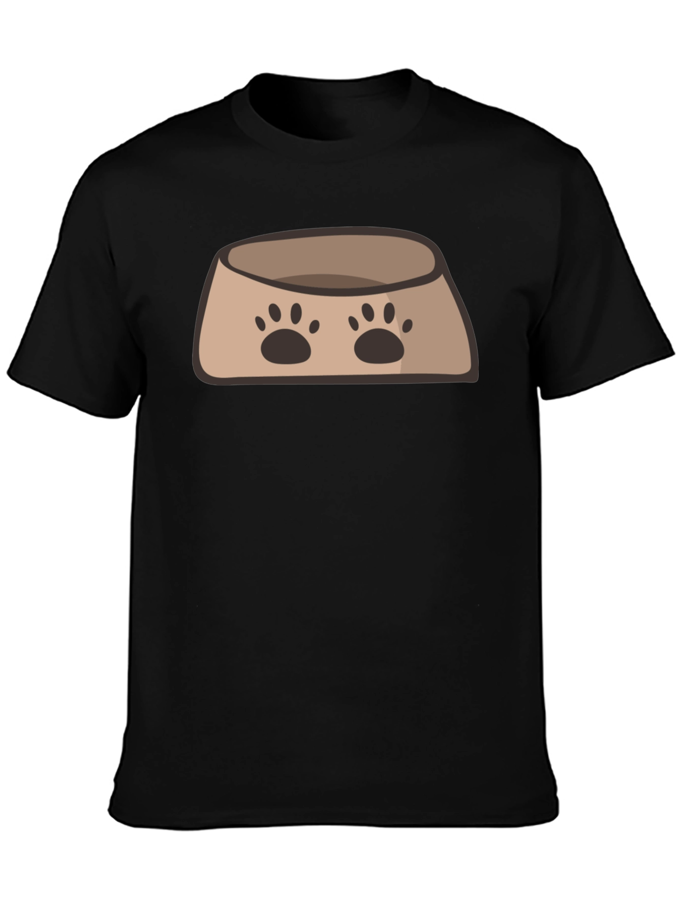 Dog Bowl Graphic T-Shirt - Cute Pet Lover Tee