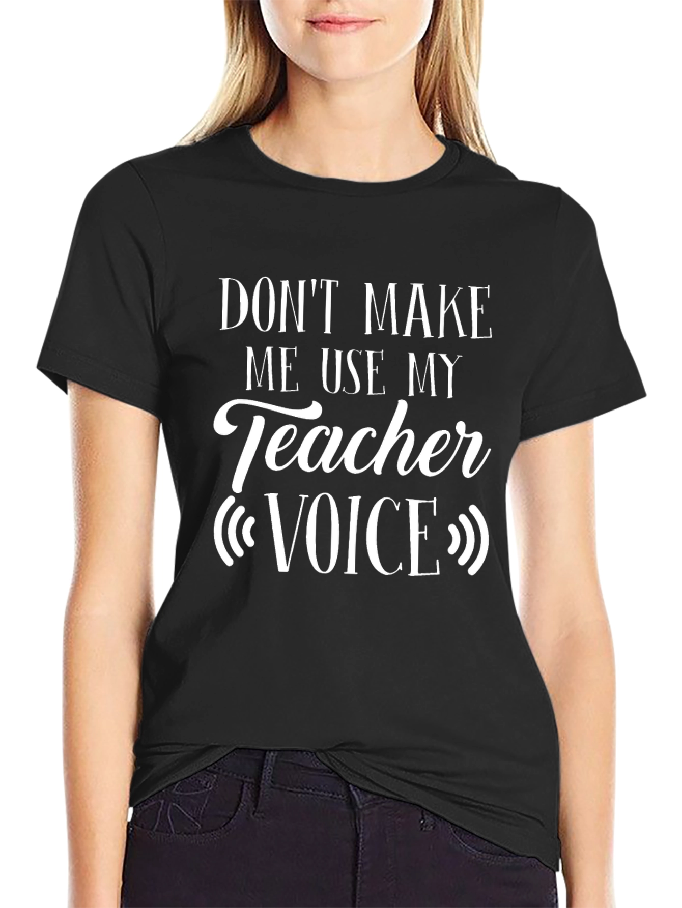 Teacher Voice T-Shirt - Funny School Apparel
