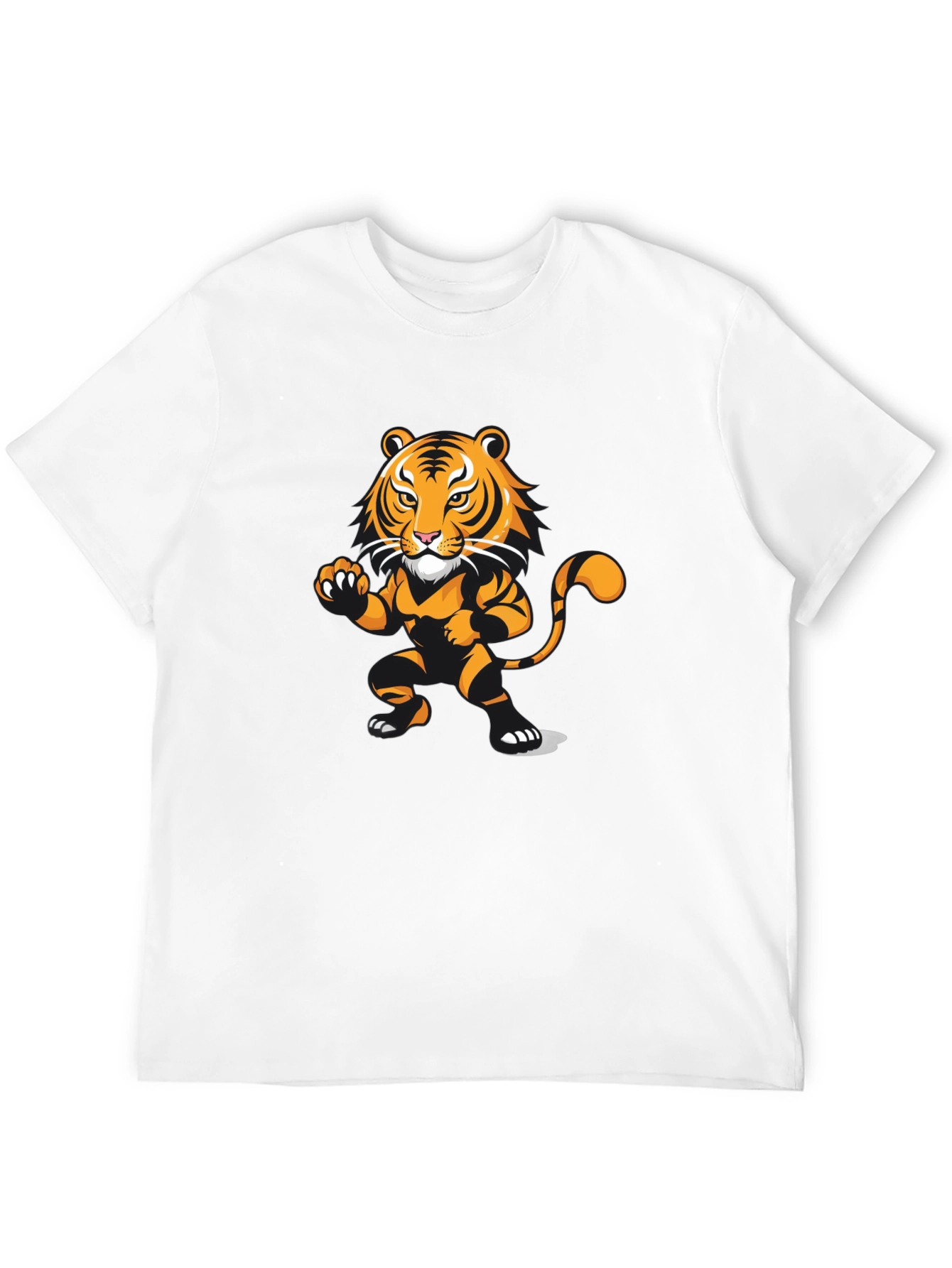 Tiger Graphic Tee - Stylish Animal Print T-Shirt