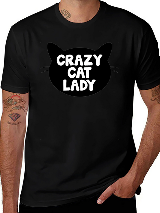 Crazy Cat Lady T-Shirt - Black