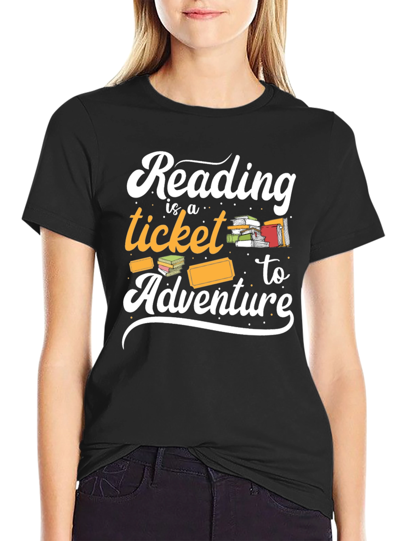 Reading is a Ticket to Adventure Graphic Tee