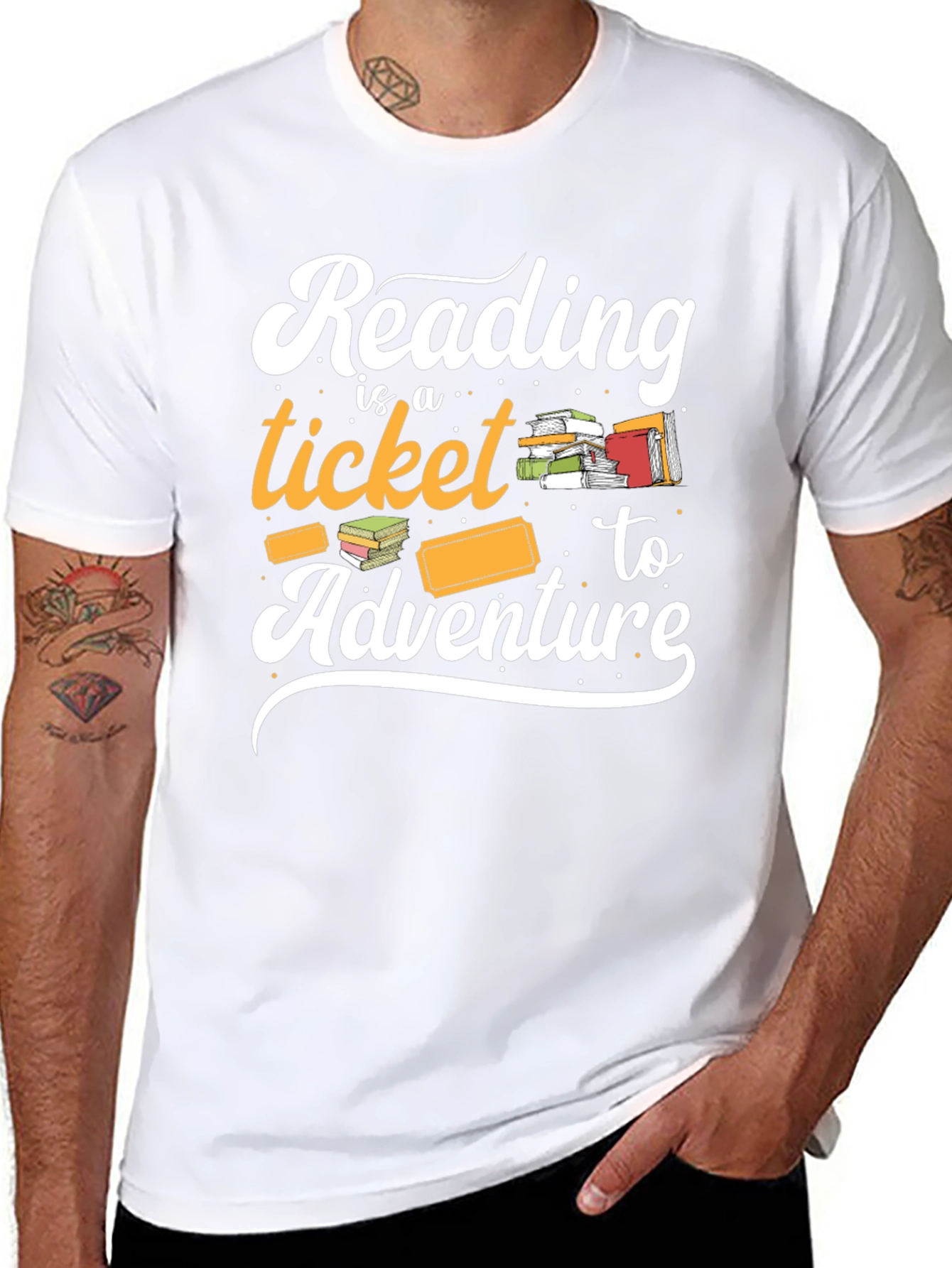 Reading is a Ticket to Adventure Graphic Tee