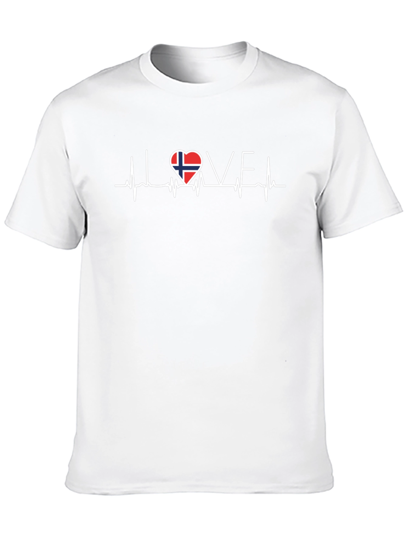 Norway Love Heartbeat T-Shirt