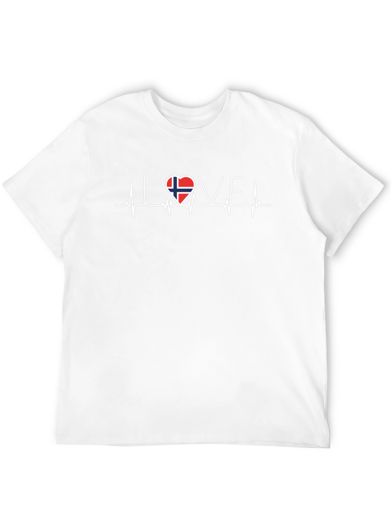 Norway Love Heartbeat T-Shirt