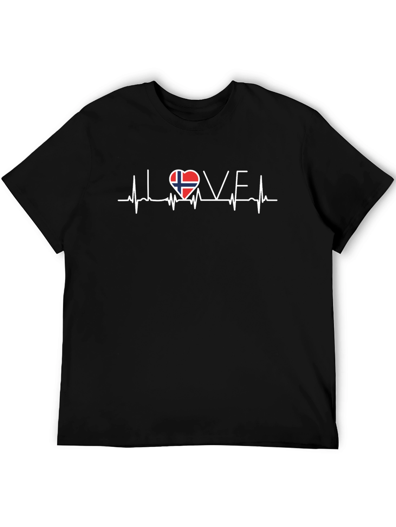 Norway Love Heartbeat T-Shirt