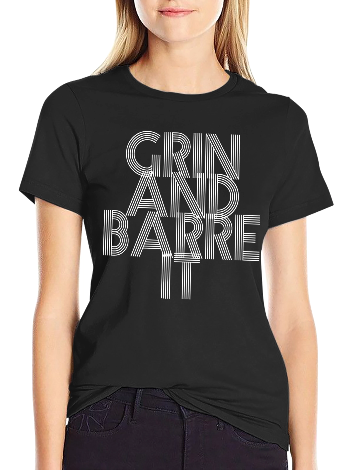 Grin and Barre It Black T-Shirt
