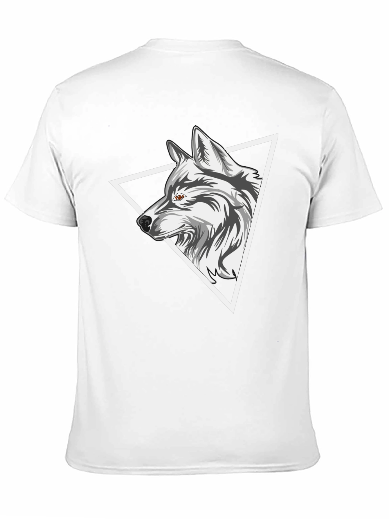 Wolf Triangle Graphic Tee - Black