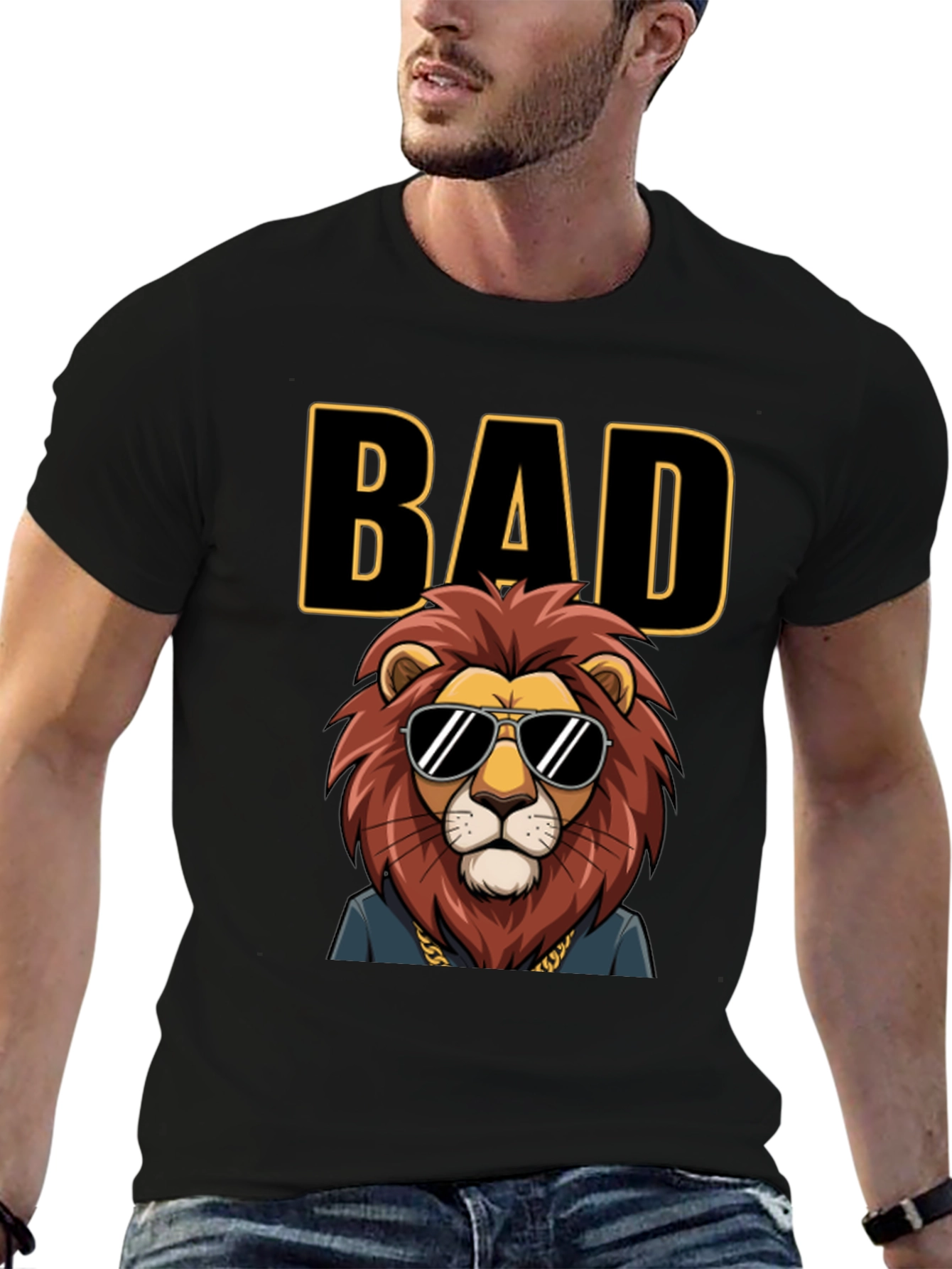 Bad Lion Graphic Tee - Cool & Stylish
