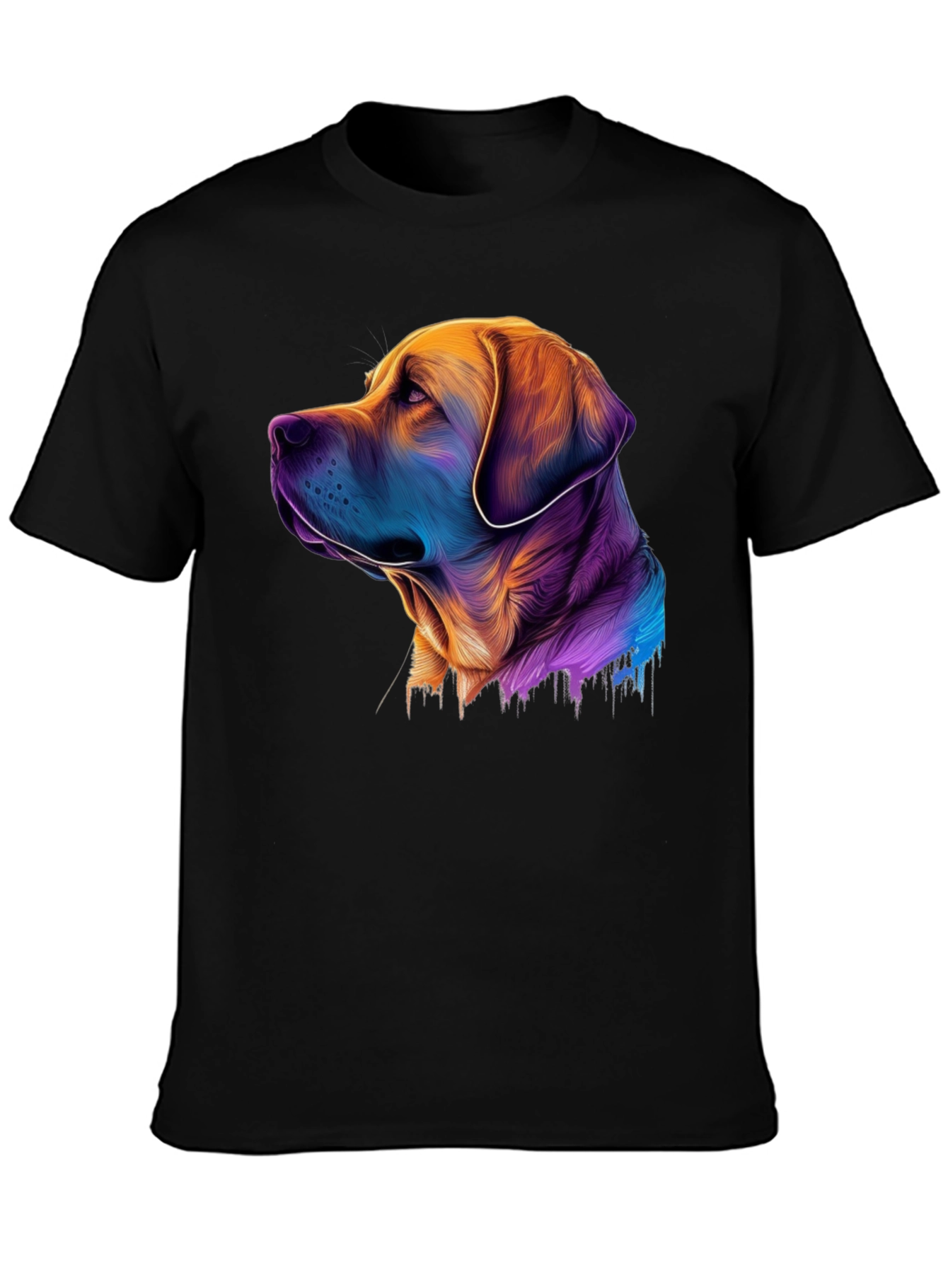 Dog Art T-Shirt - Vibrant Labrador Tee