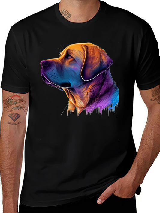 Dog Art T-Shirt - Vibrant Labrador Tee
