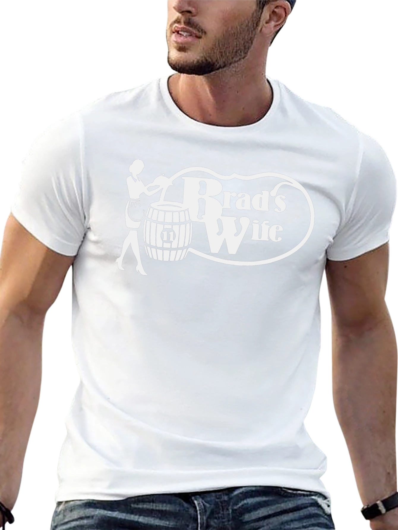 Brads Wife T-Shirt - Novelty Graphic Tee