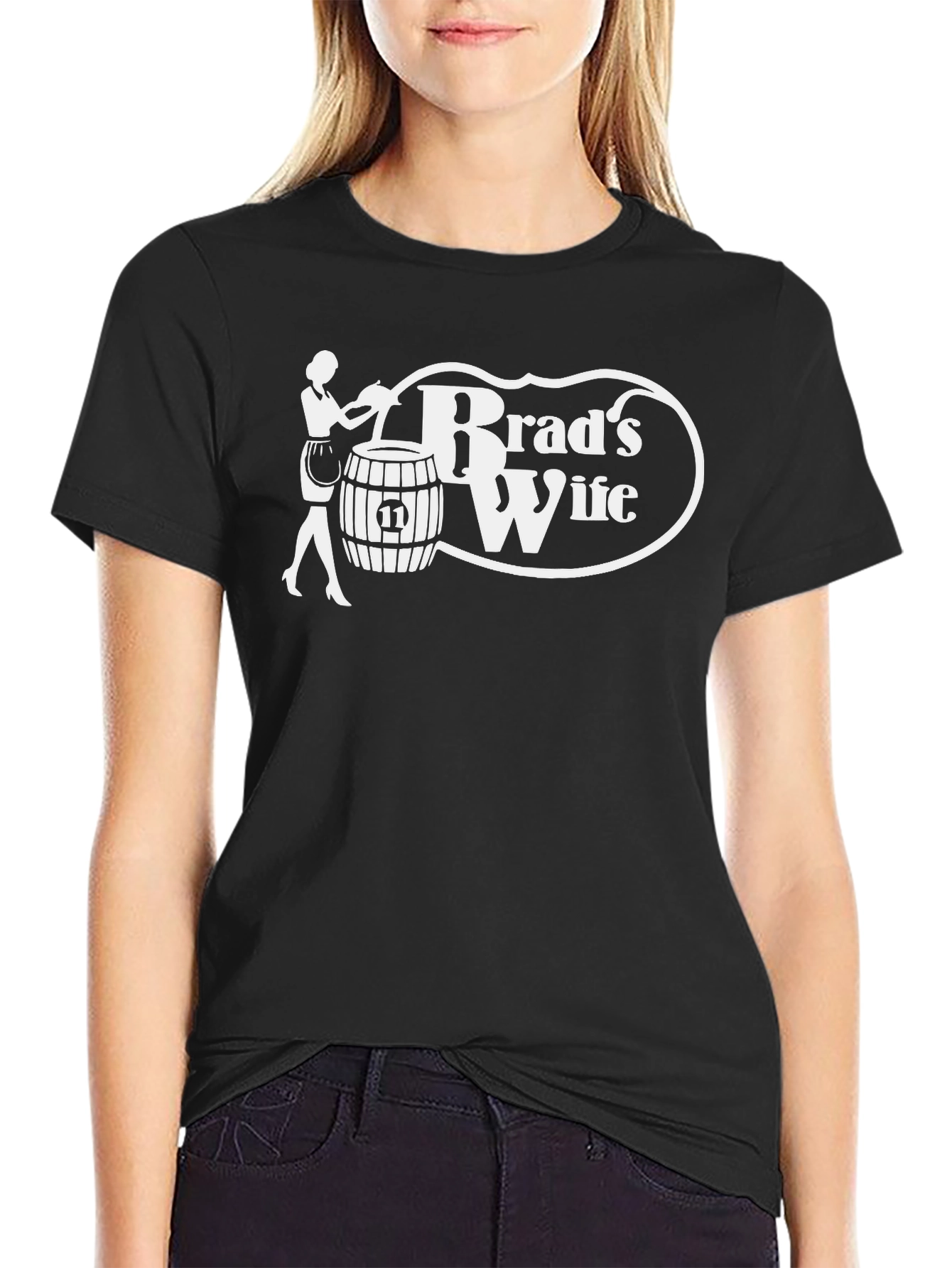 Brads Wife T-Shirt - Novelty Graphic Tee