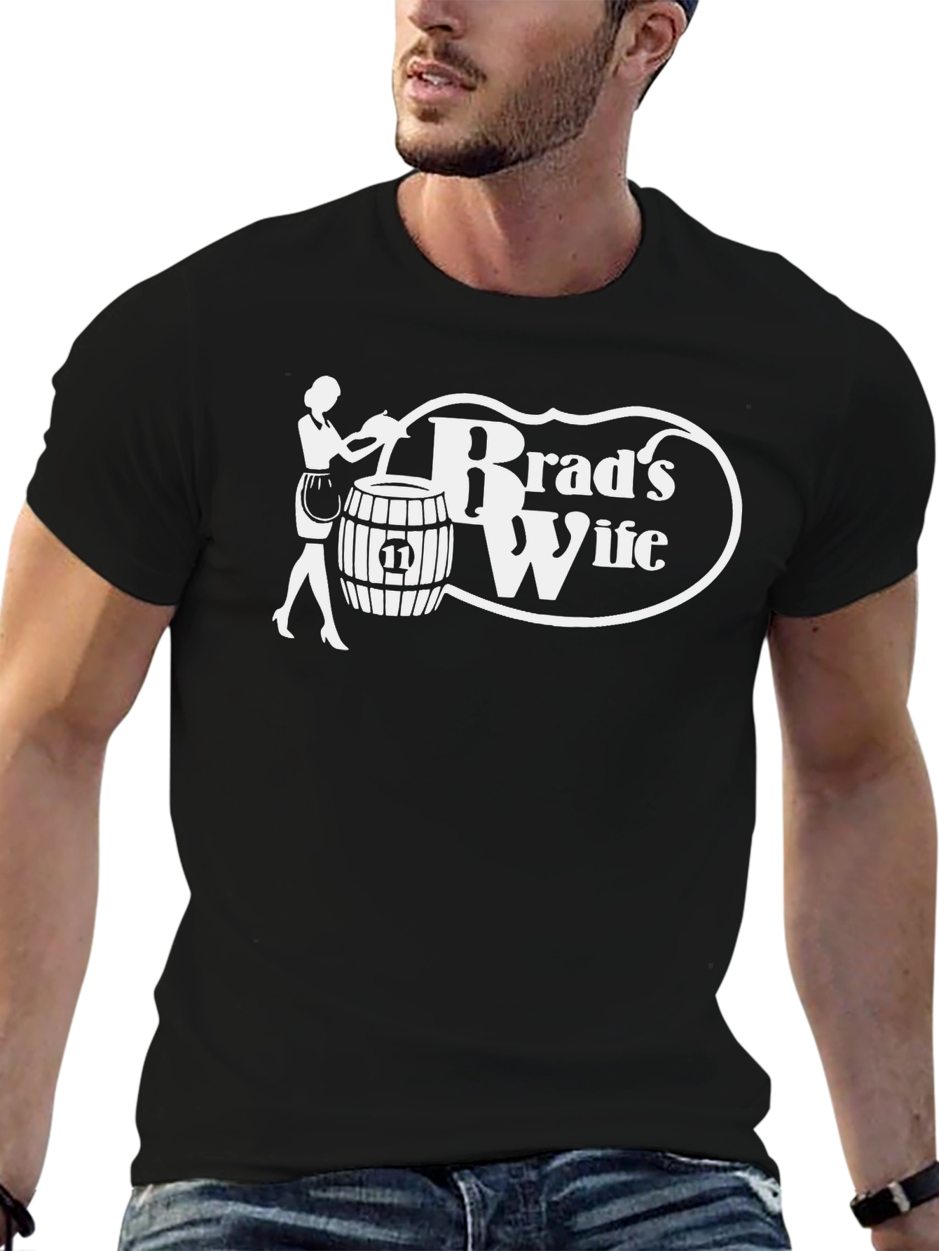 Brads Wife T-Shirt - Novelty Graphic Tee