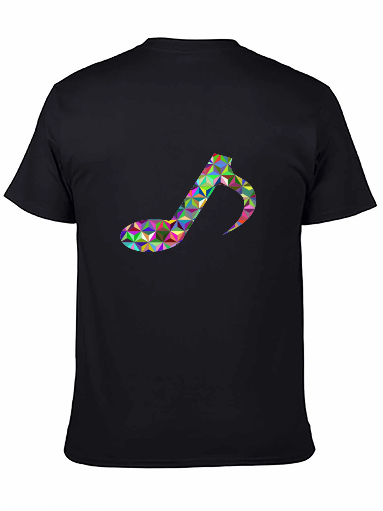 Geometric Music Note T-Shirt - Unique Graphic Tee