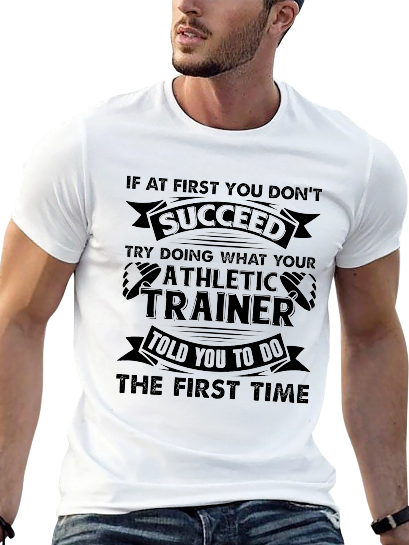 Athletic Trainer Gym T-Shirt - Motivational Workout Tee