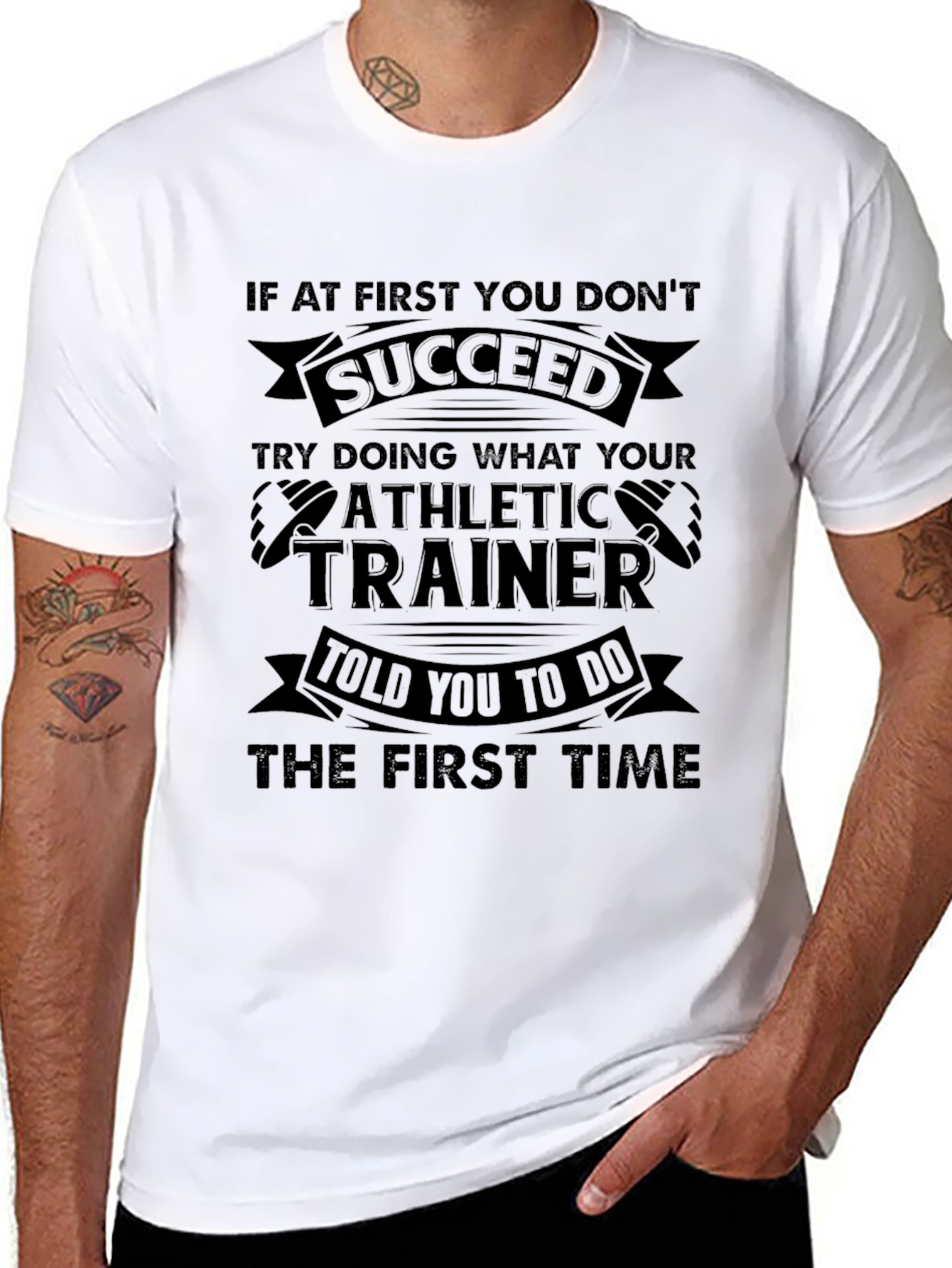 Athletic Trainer Gym T-Shirt - Motivational Workout Tee