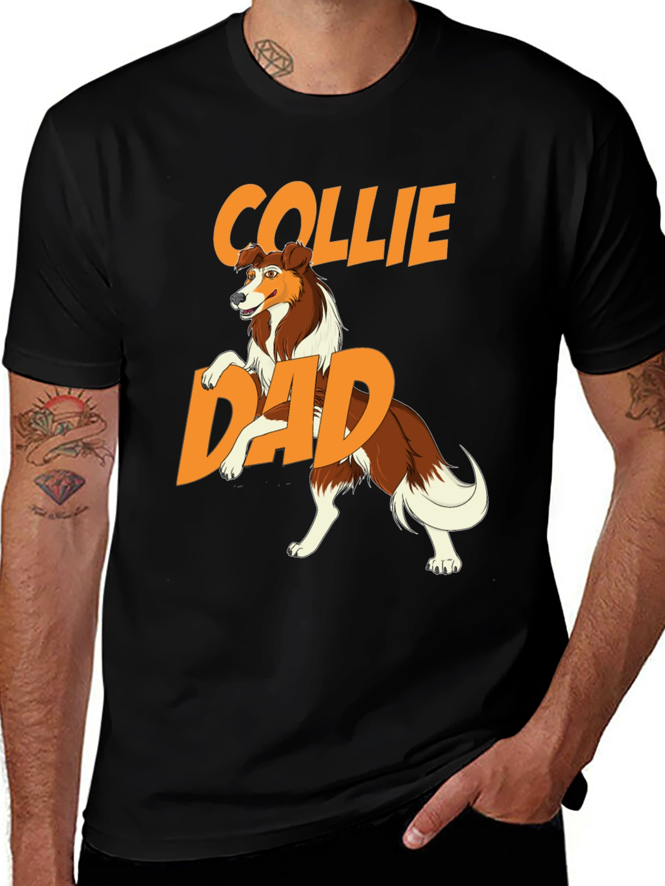 Collie Dad T-Shirt - Dog Lover Gift