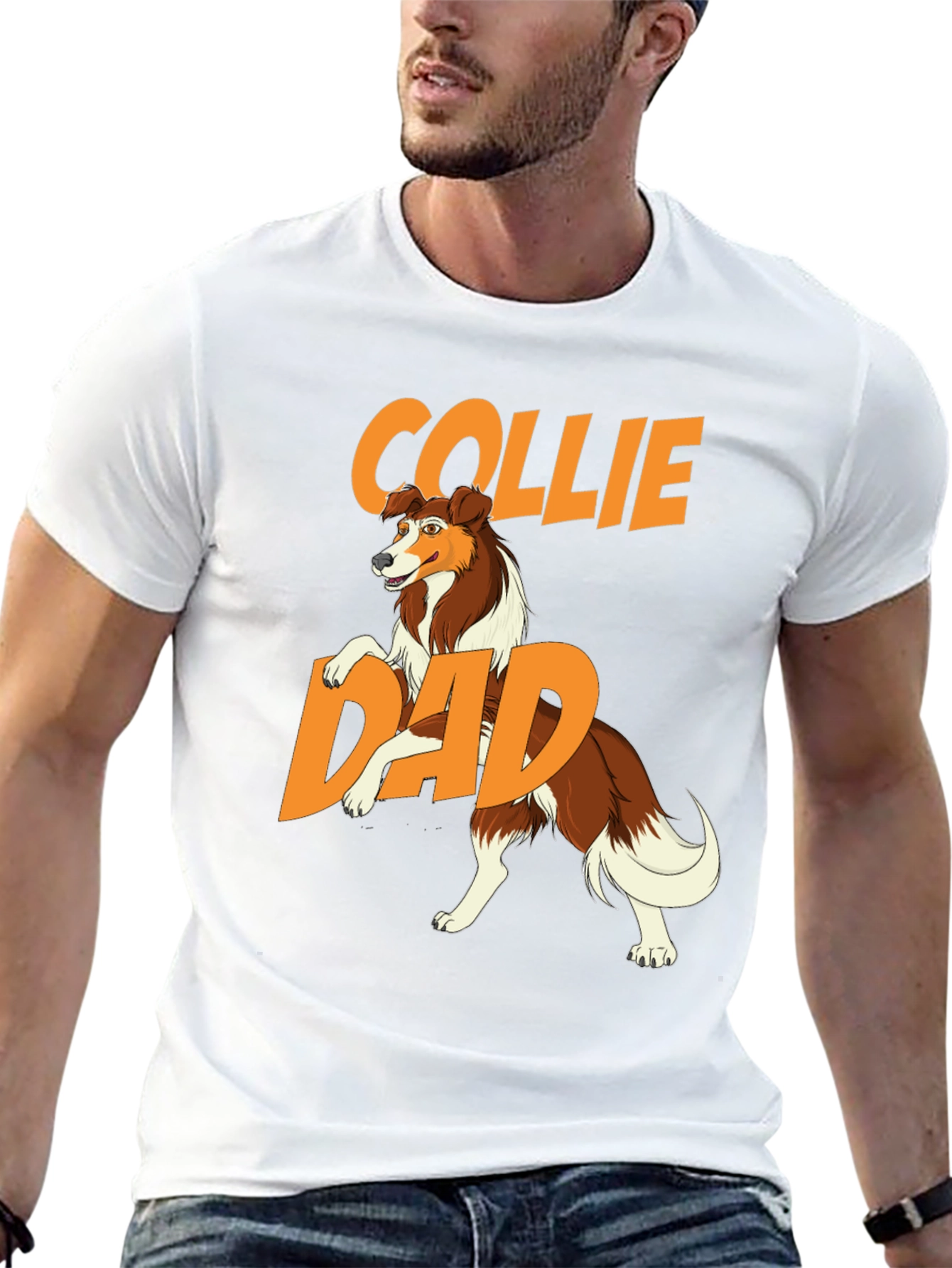 Collie Dad T-Shirt - Dog Lover Gift