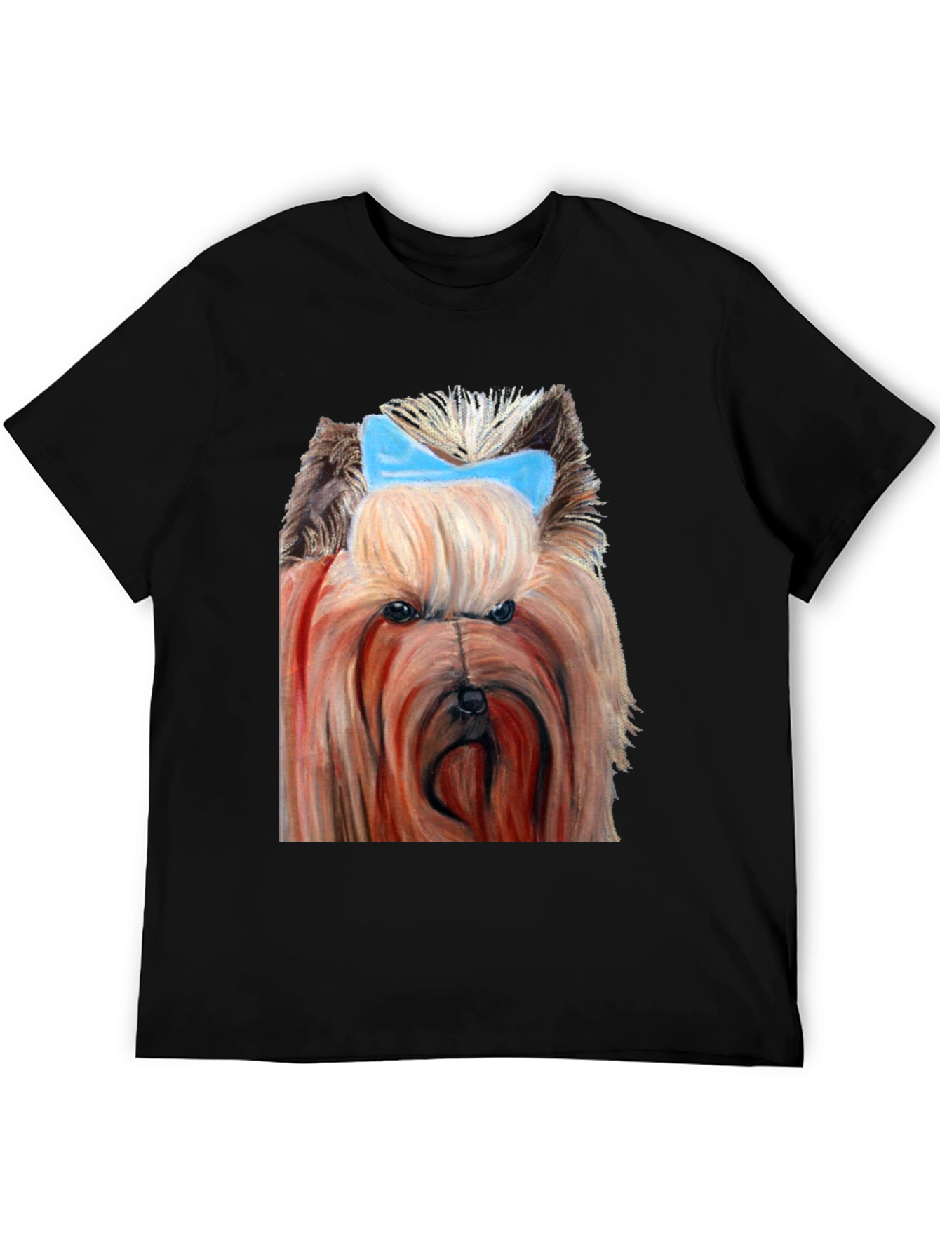 Dog with Blue Bow T-Shirt