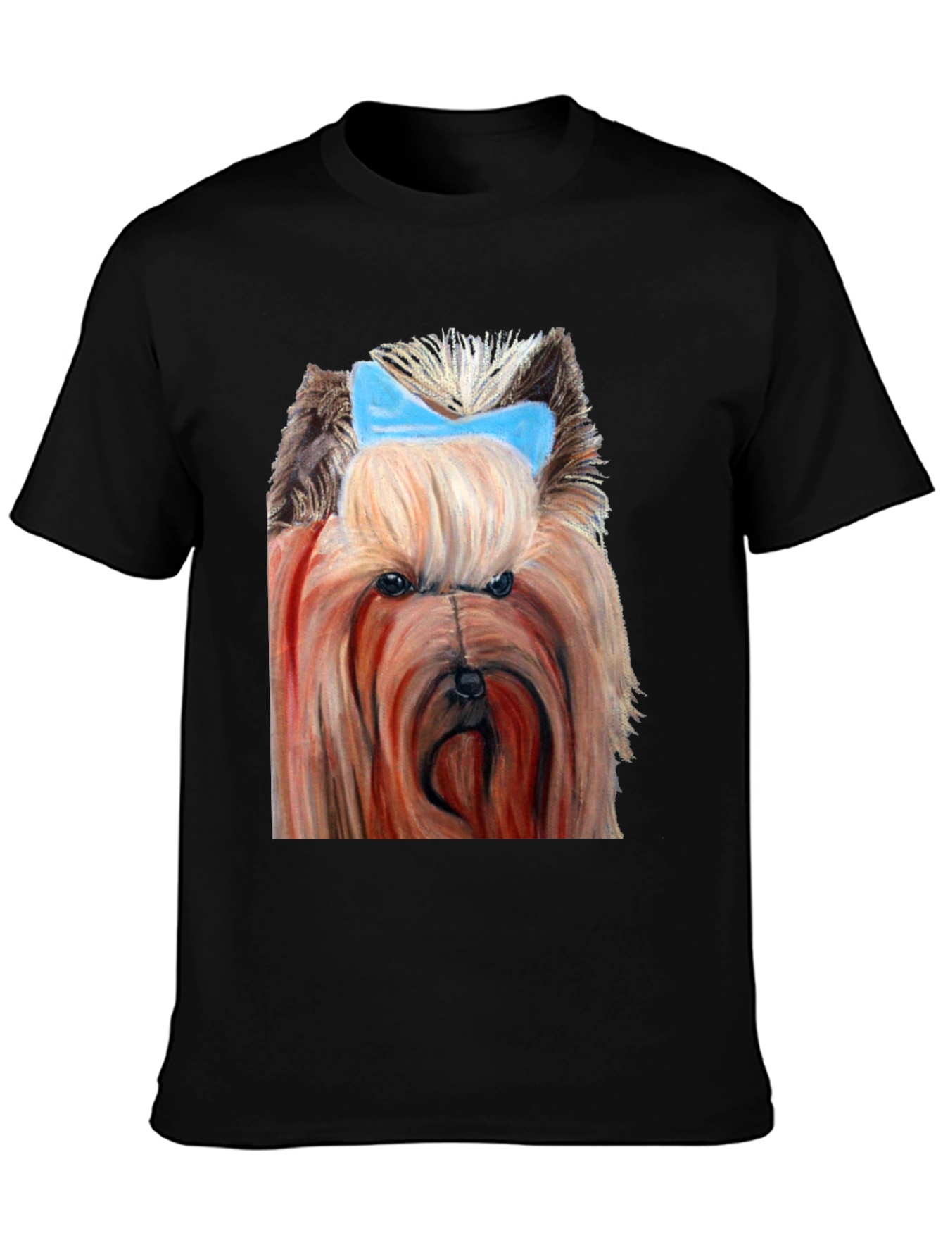 Dog with Blue Bow T-Shirt