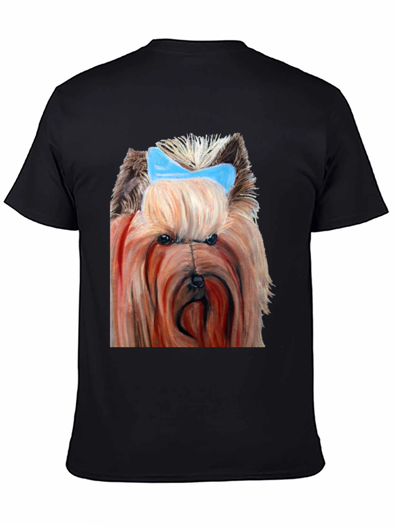 Dog with Blue Bow T-Shirt