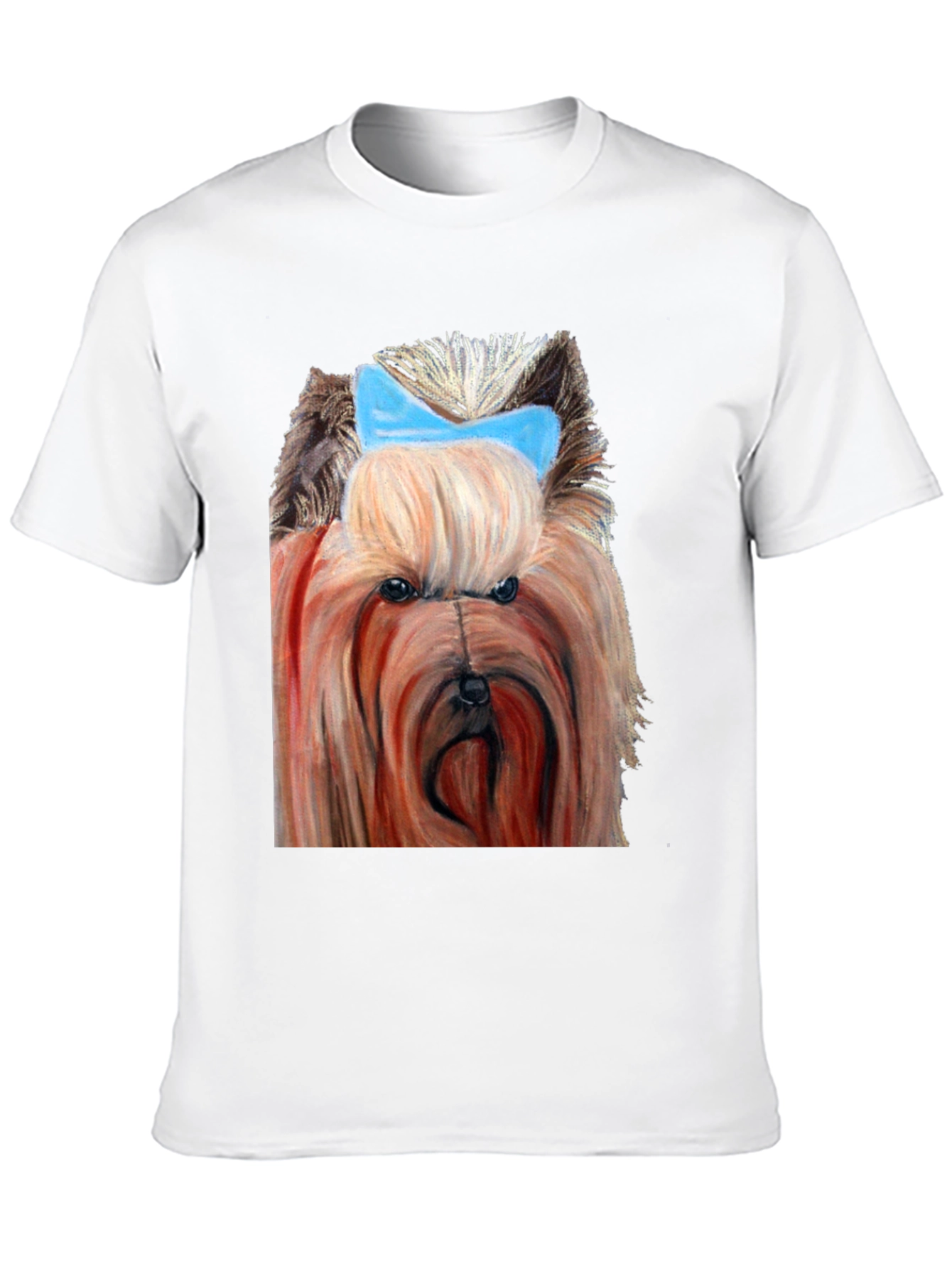 Dog with Blue Bow T-Shirt
