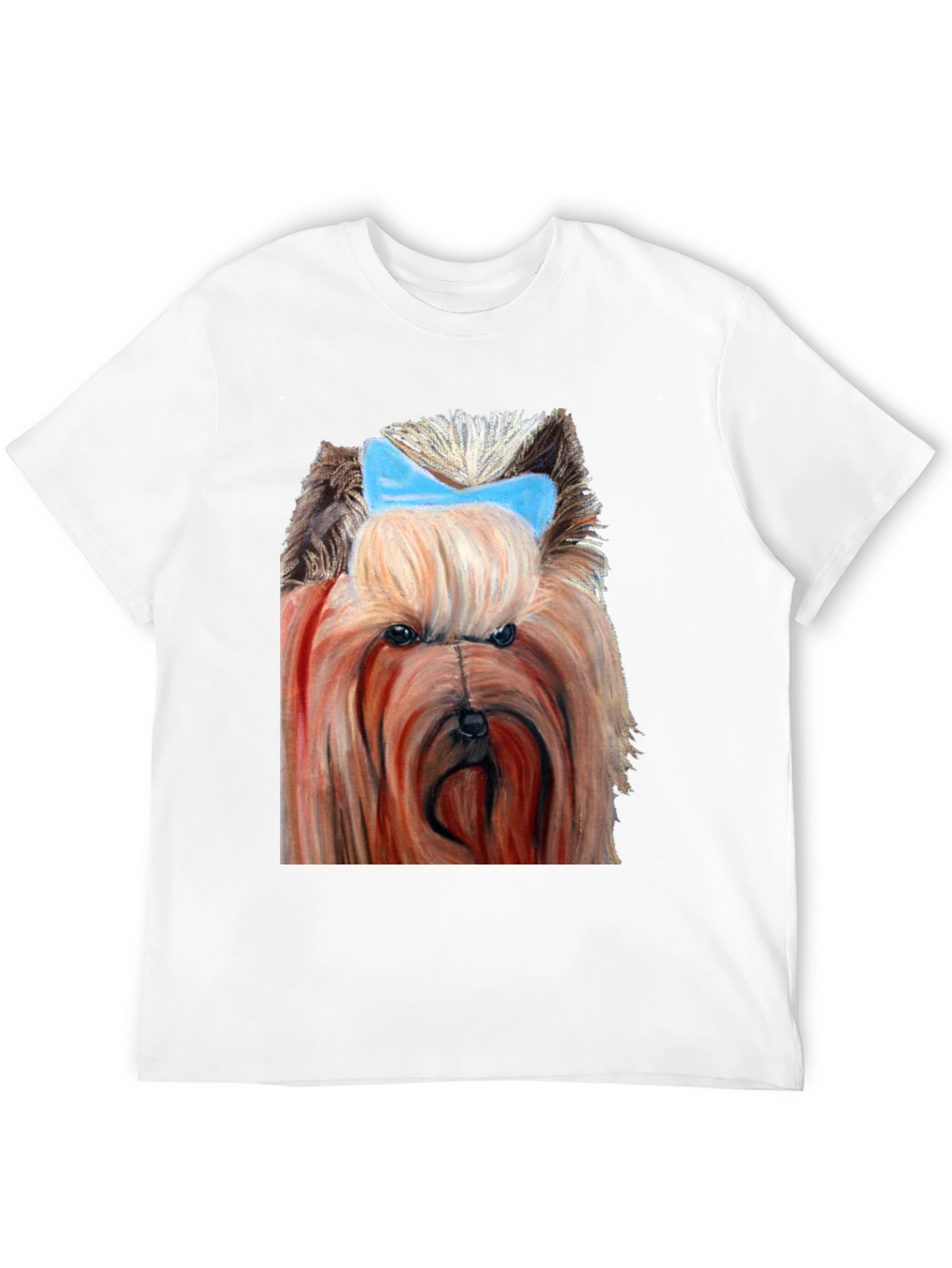 Dog with Blue Bow T-Shirt