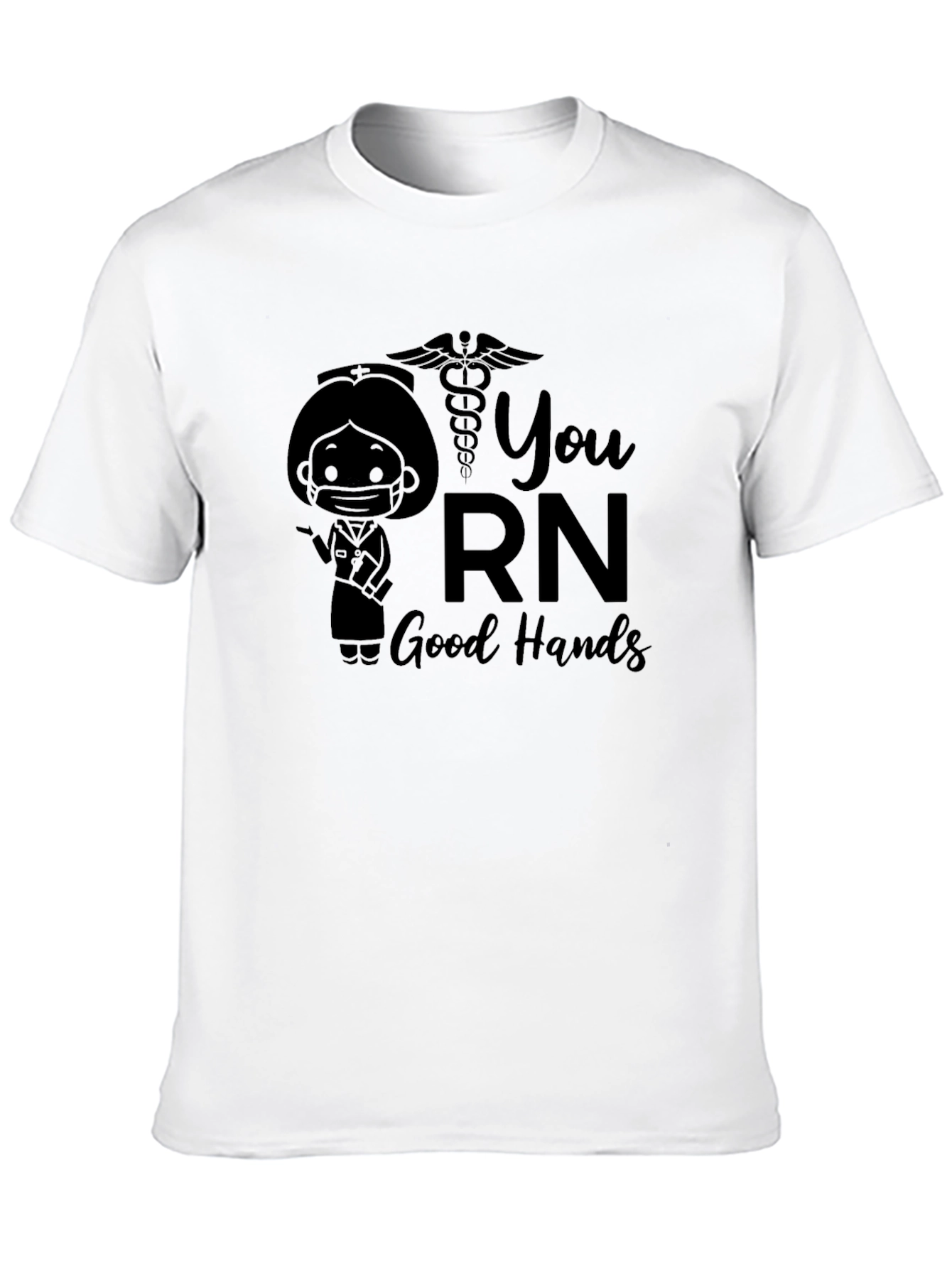 You RN Good Hands Black T-Shirt