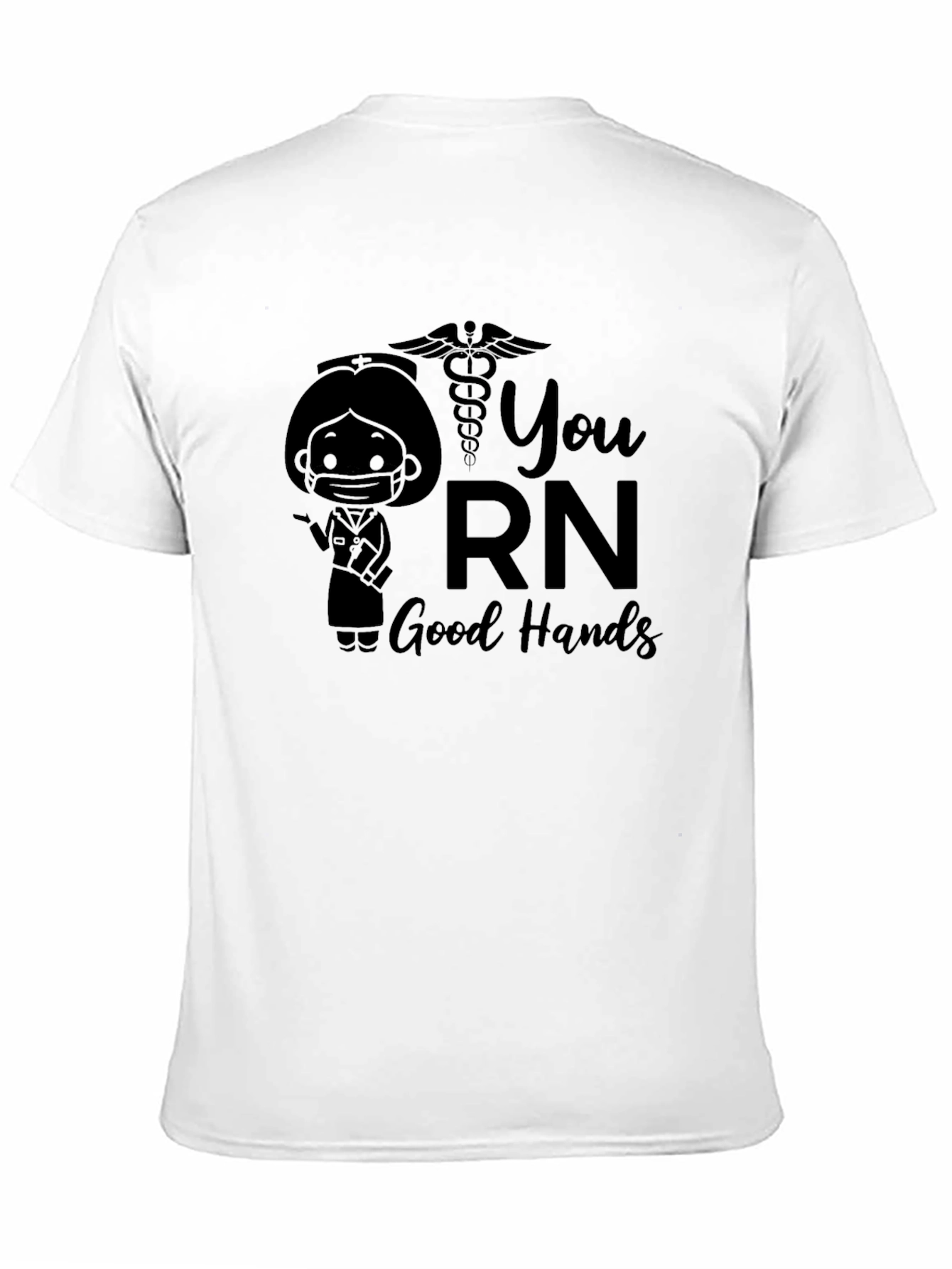 You RN Good Hands Black T-Shirt