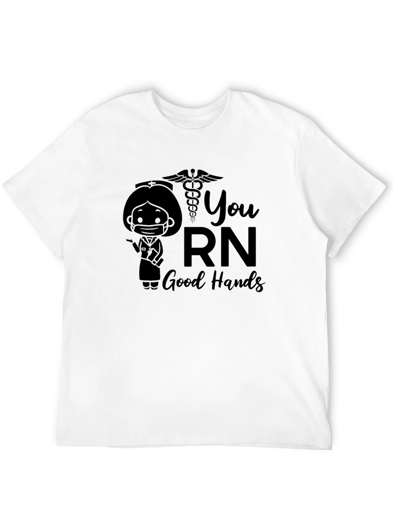 You RN Good Hands Black T-Shirt