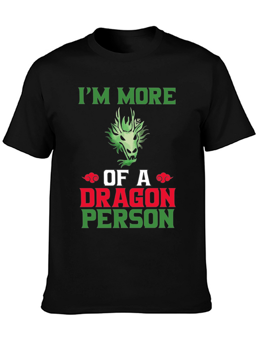 Dragon Person Graphic Tee - Black T-Shirt