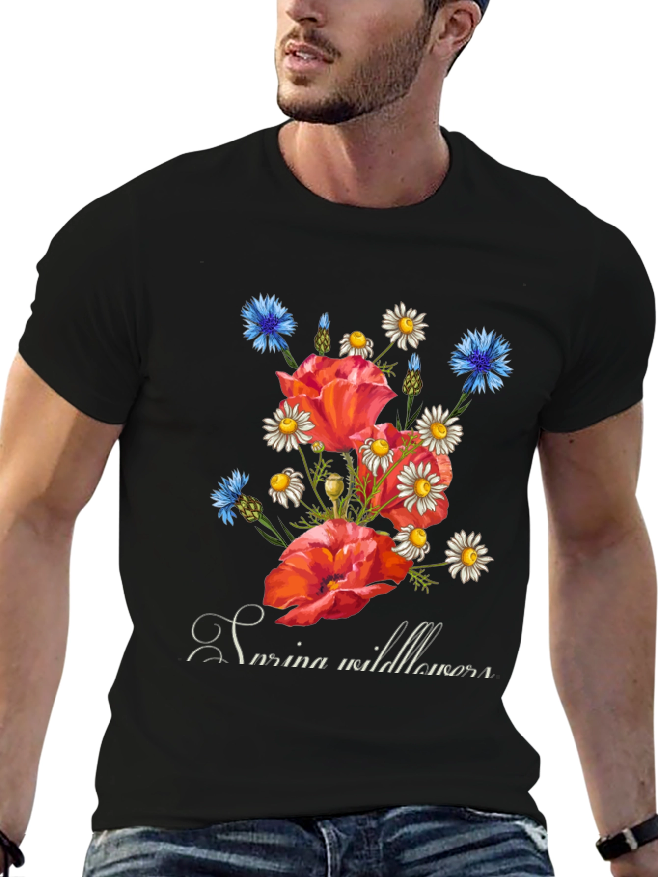 Wildflower Graphic Tee - Stylish Floral Design