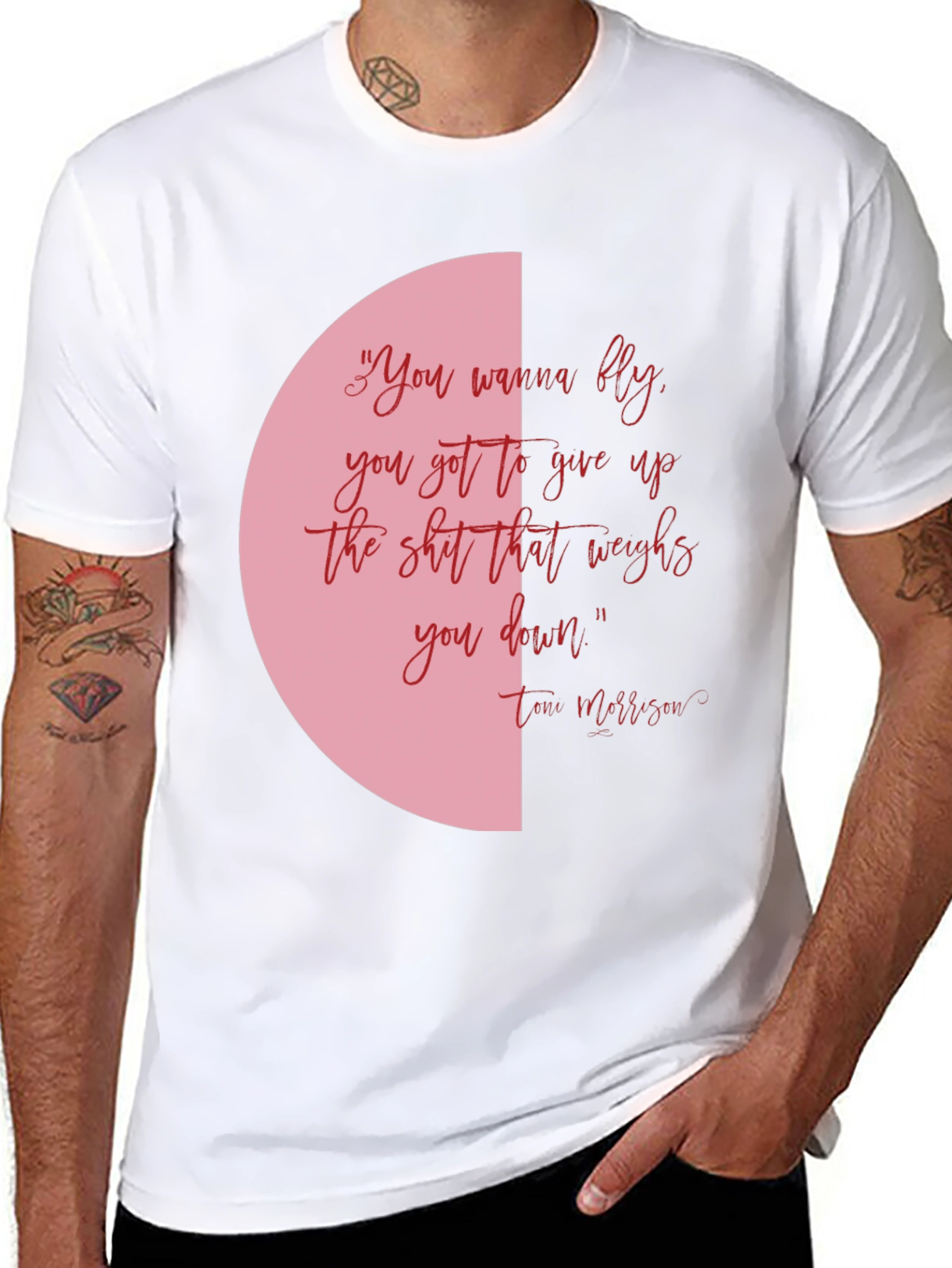 Inspirational Tee: You Wanna Fly Quote