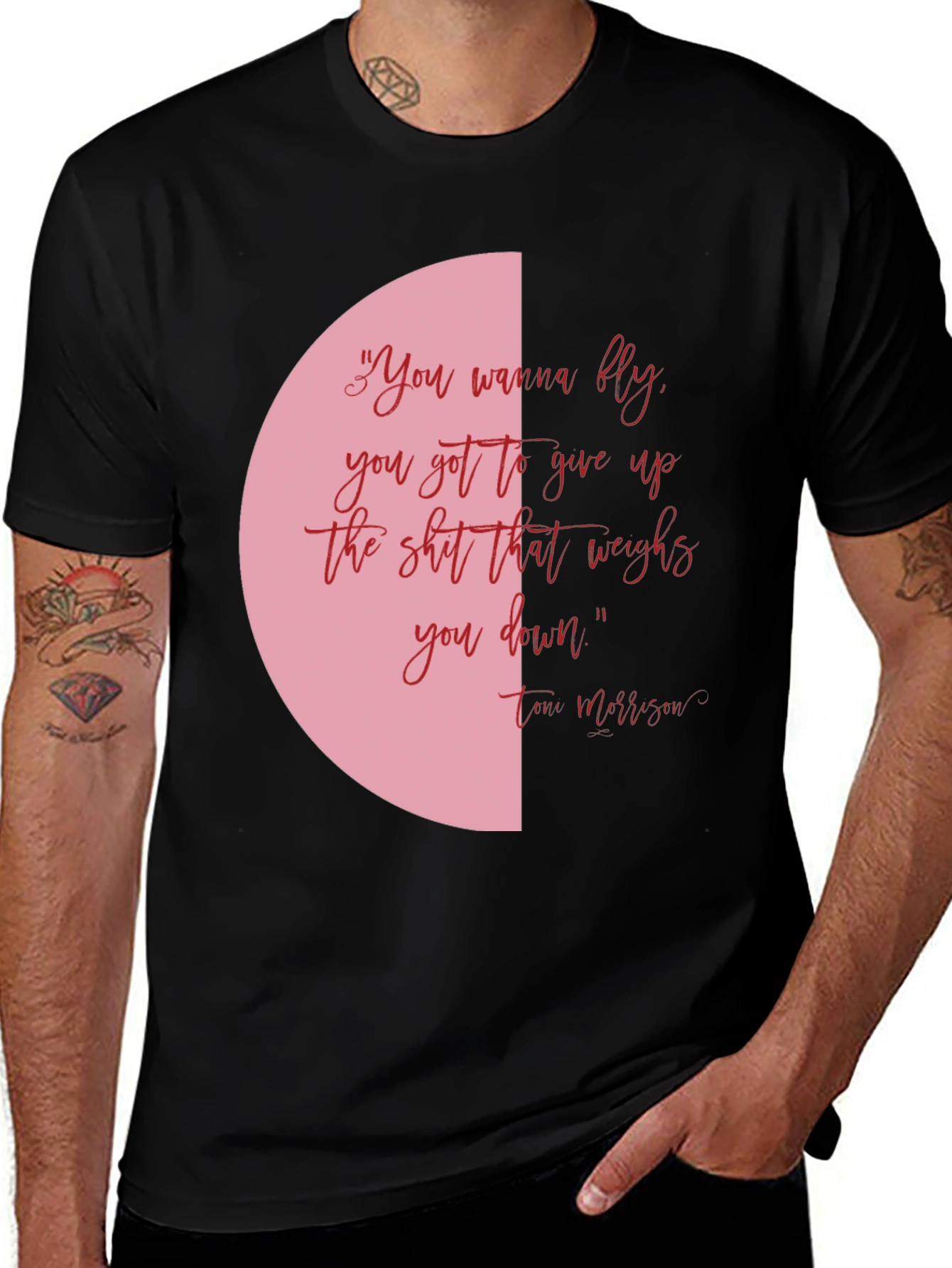 Inspirational Tee: You Wanna Fly Quote