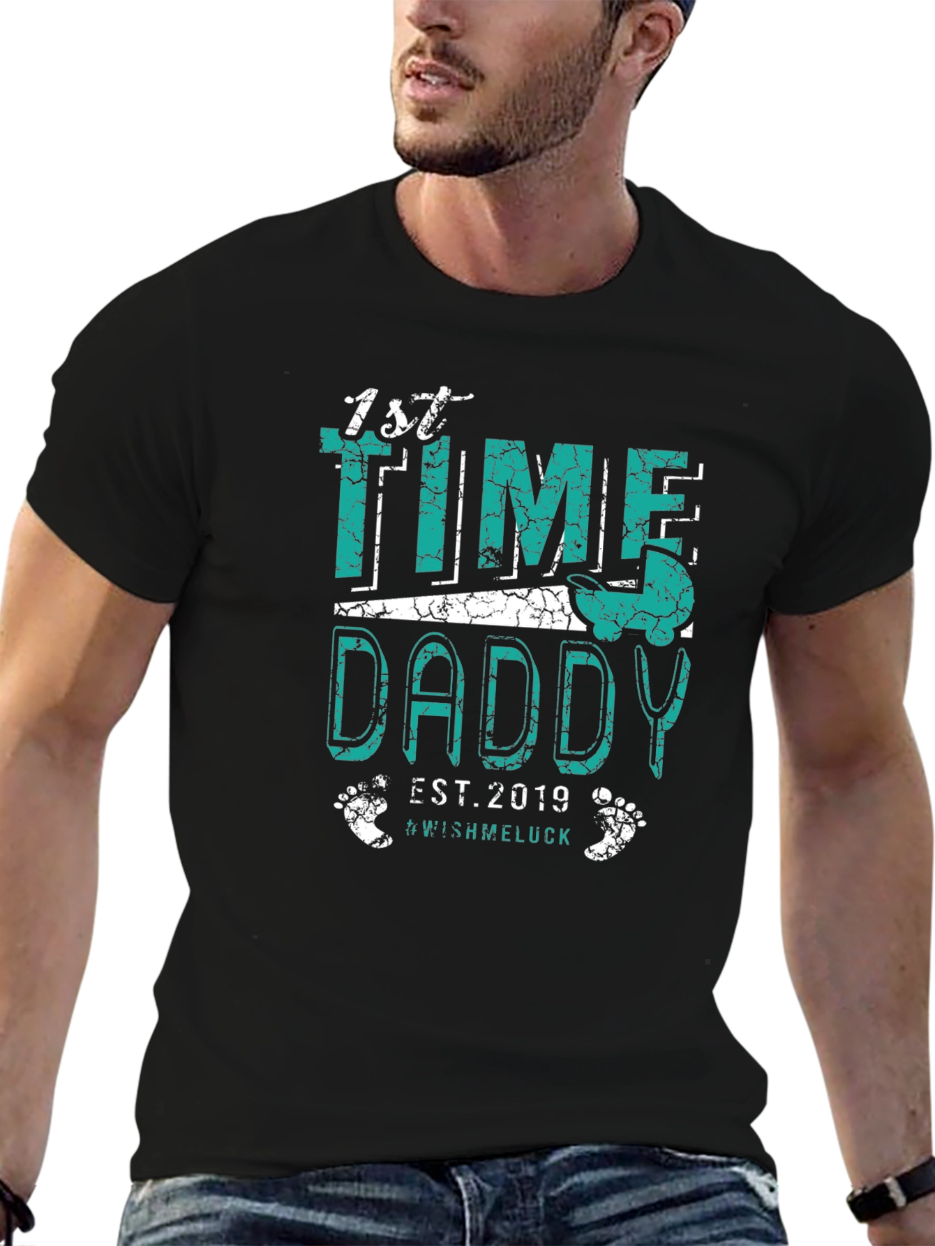 1st Time Daddy Est. 2019 Graphic Tee