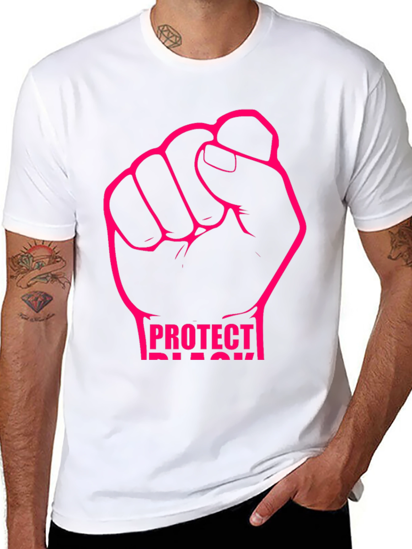 Protect Black Lives T-Shirt - Fist Design