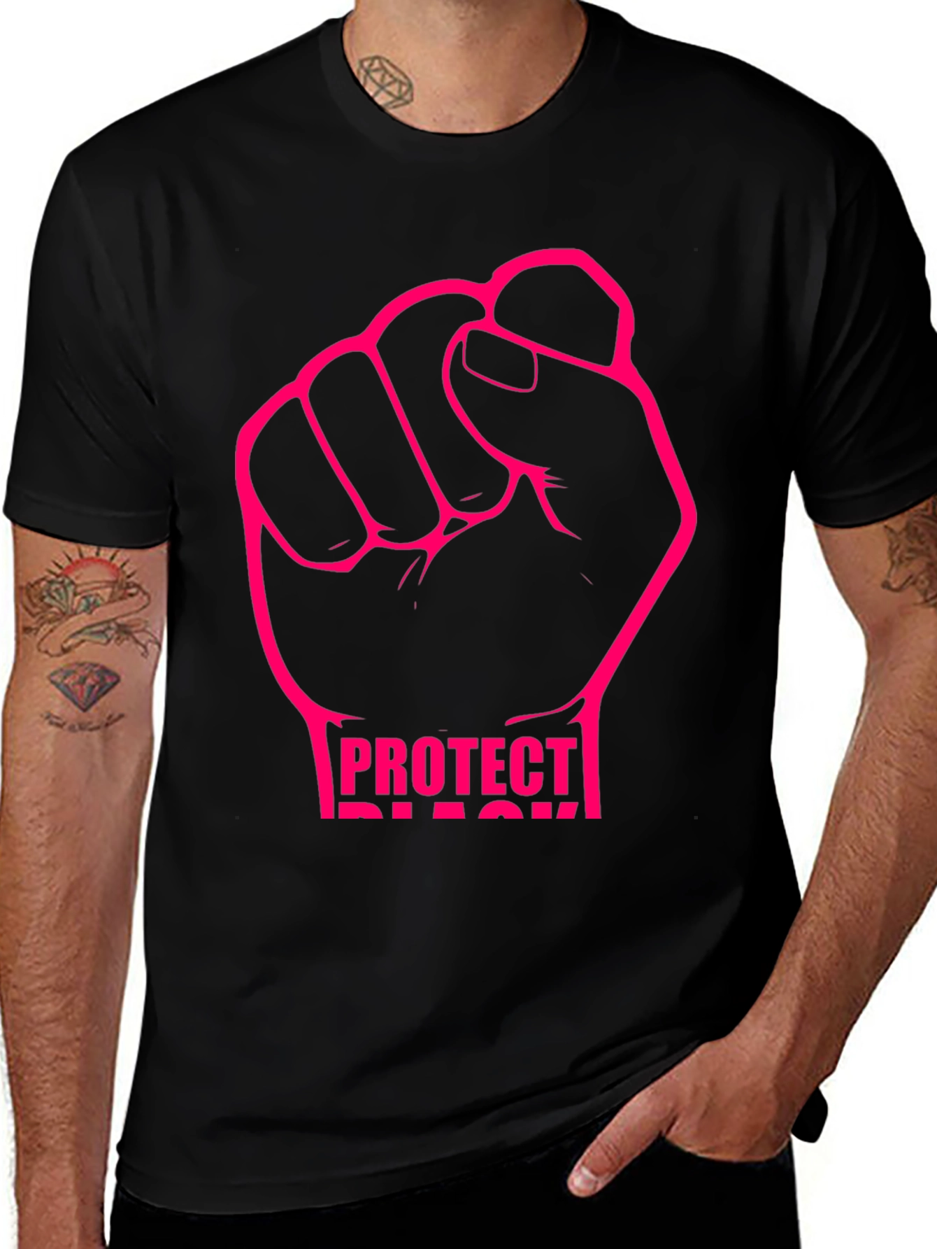 Protect Black Lives T-Shirt - Fist Design